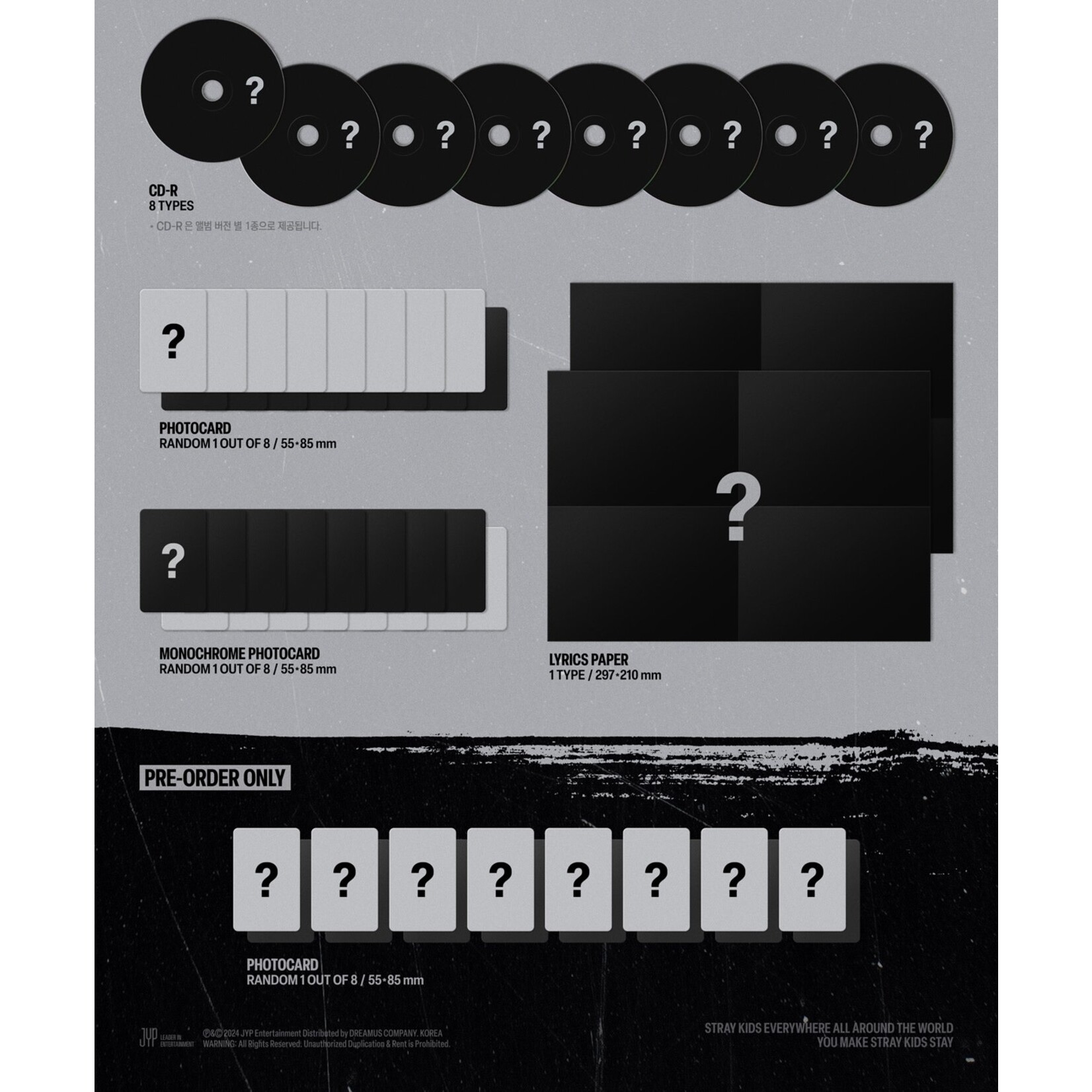 Stray Kids Stray Kids - SKZHOP HIPTAPE ‘合 (HOP)’ (ACCORDION VER.) + Random Photocard (BDM)