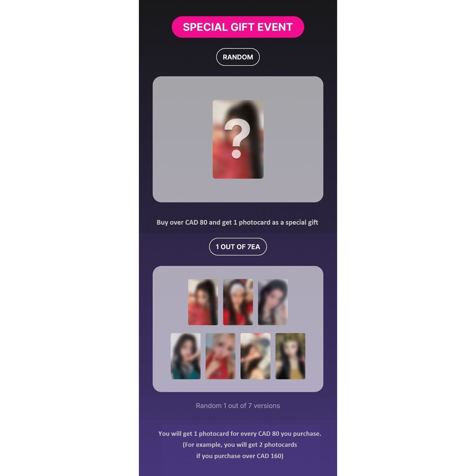 BABYMONSTER [DRIP] BABYMONSTER TRADING PHOTOCARD