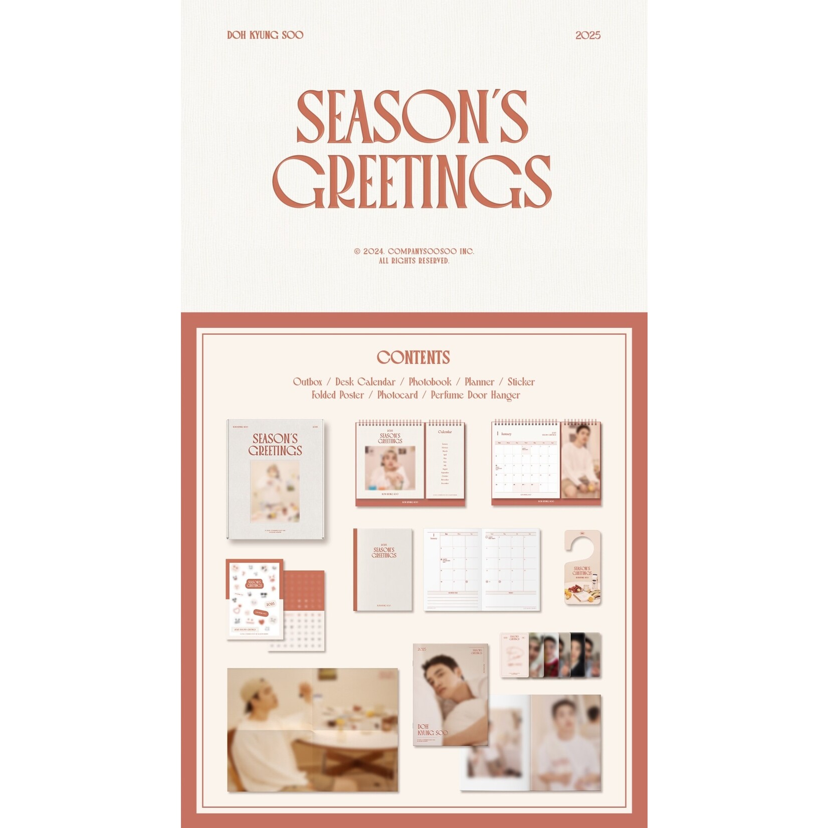 EXO DOH KYUNG SOO - 2025 SEASON'S GREETINGS + Photocard Set (SW)