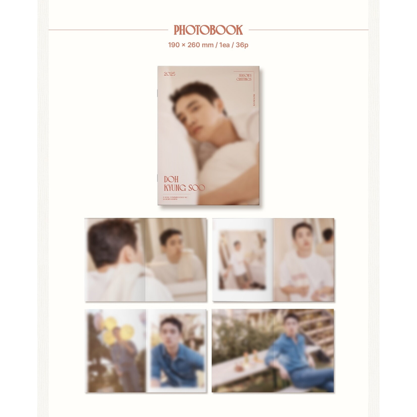 EXO DOH KYUNG SOO - 2025 SEASON'S GREETINGS + Photocard Set (SW)