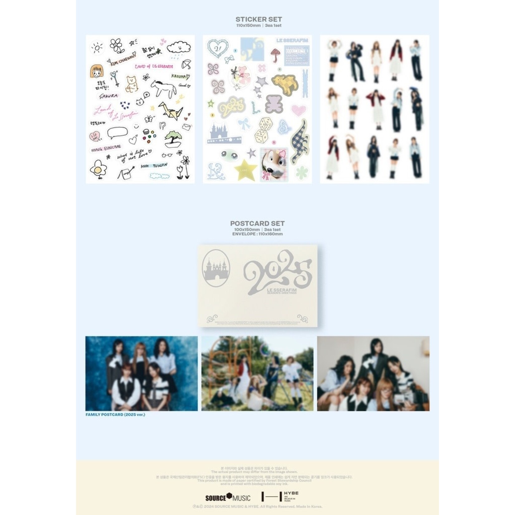 Le Sserafim LE SSERAFIM - 2025 SEASON'S GREETINGS + Weverse Gift (WS)