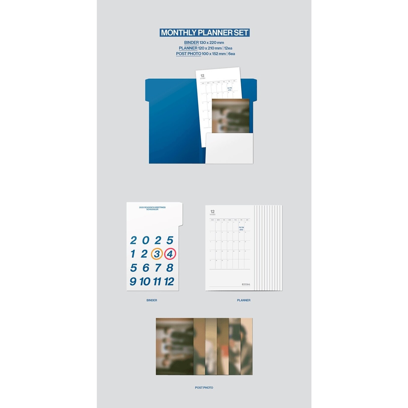 TXT TOMORROW X TOGETHER - 2025 SEASON'S GREETINGS+WALL CALENDAR SET + Weverse Gift (WS)