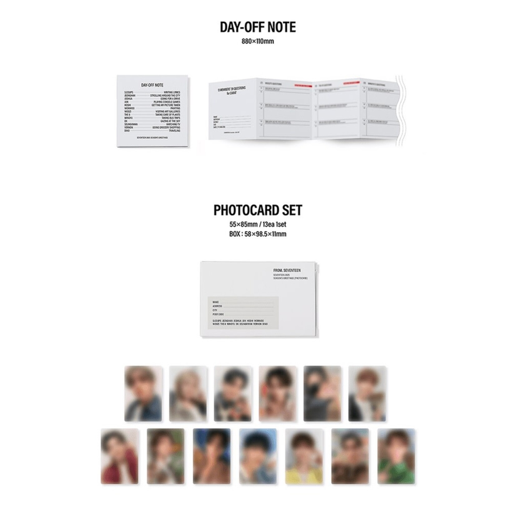 Seventeen SEVENTEEN - 2025 SEASON'S GREETINGS + Weverse Gift (WS)