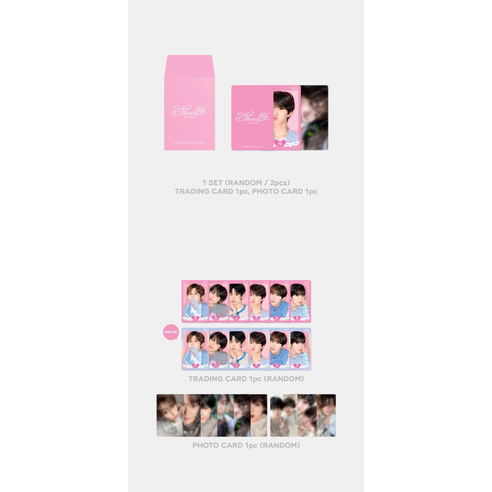NCT NCT WISH - Steady - RANDOM TRADING CARD SET