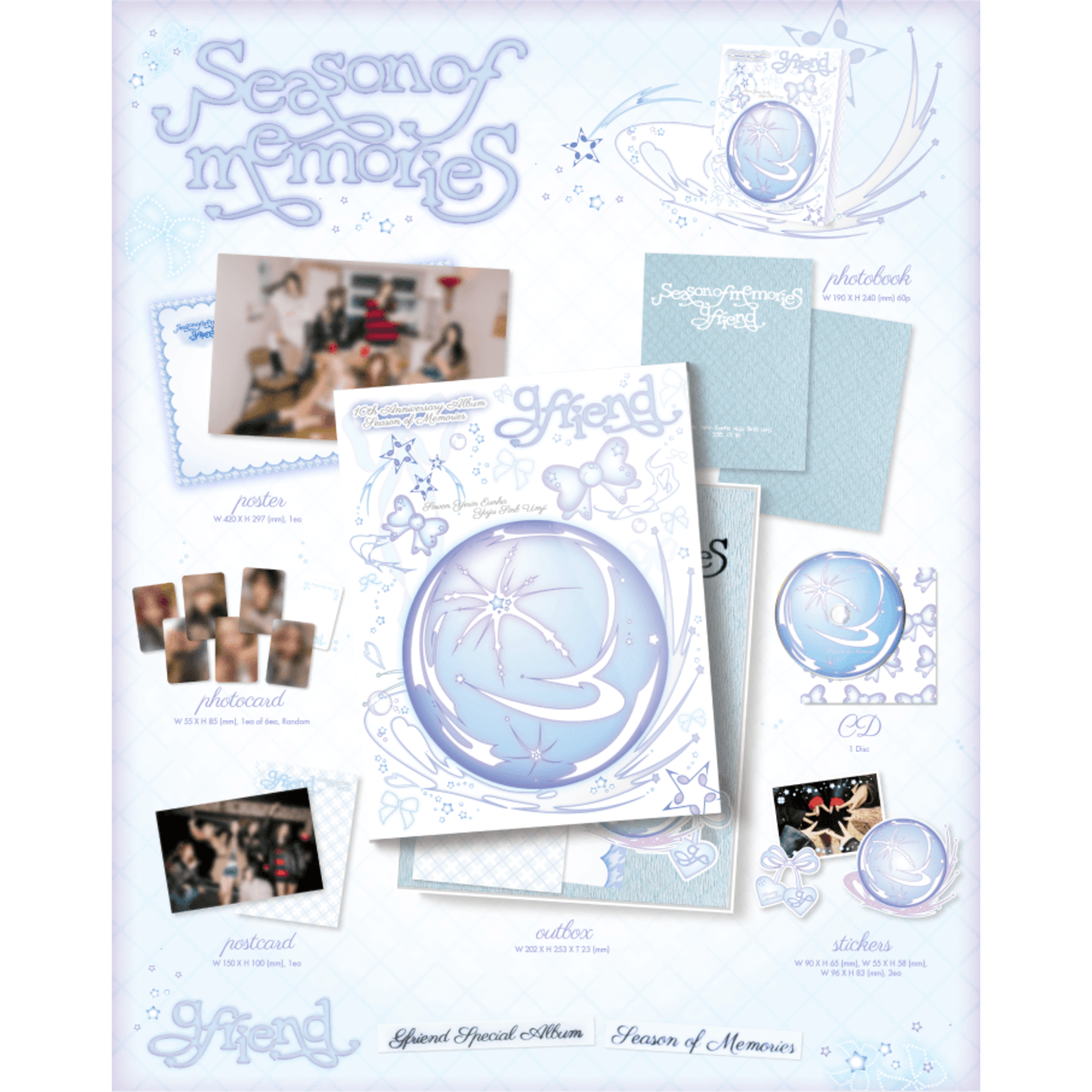 gfriend 여자친구 (GFRIEND) - Special Album 'Season of Memories' Standard ver + Weverse Gift (WS)