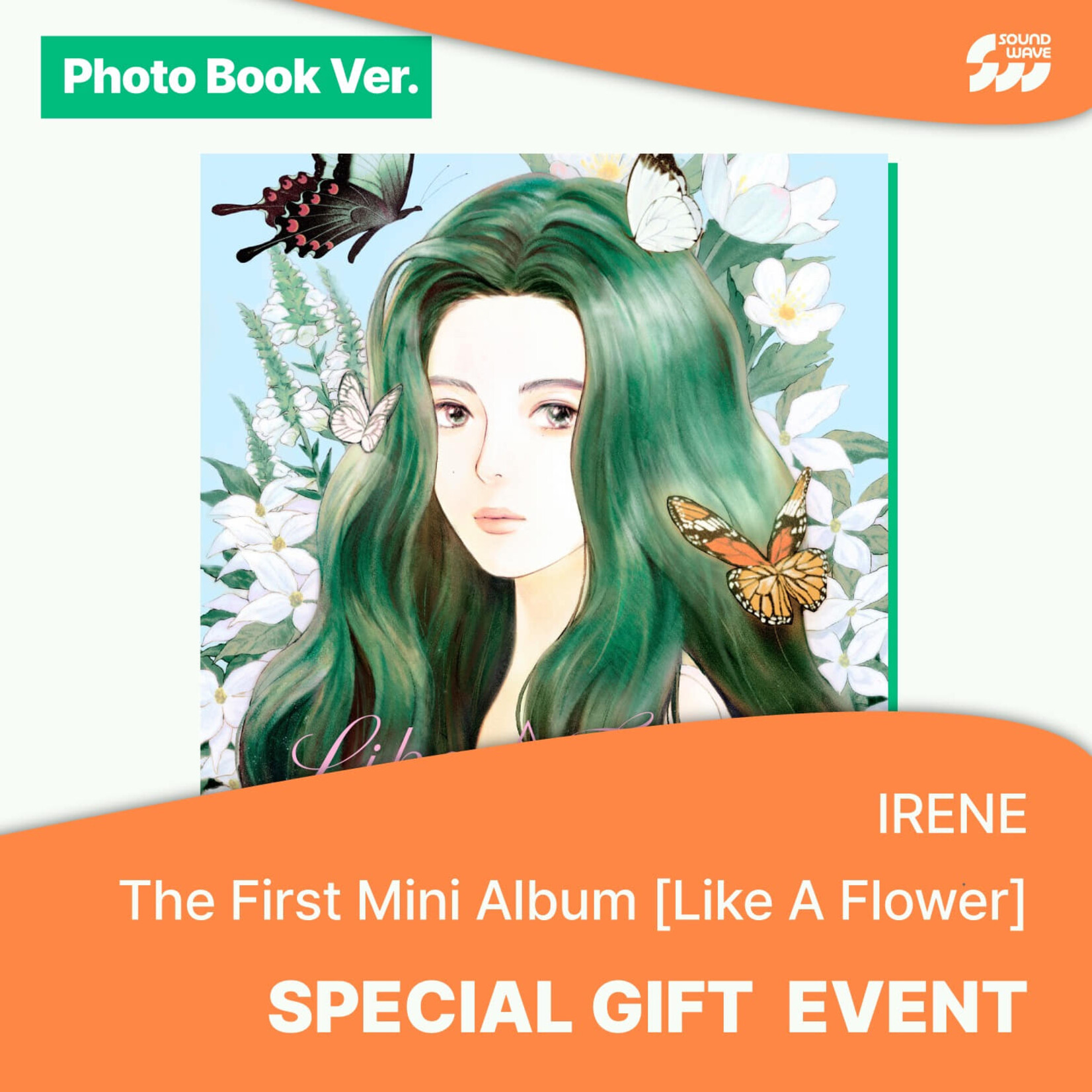 Red Velvet IRENE - 1st Mini Album [Like A Flower] (Photobook Ver.) + Photocard (SW)