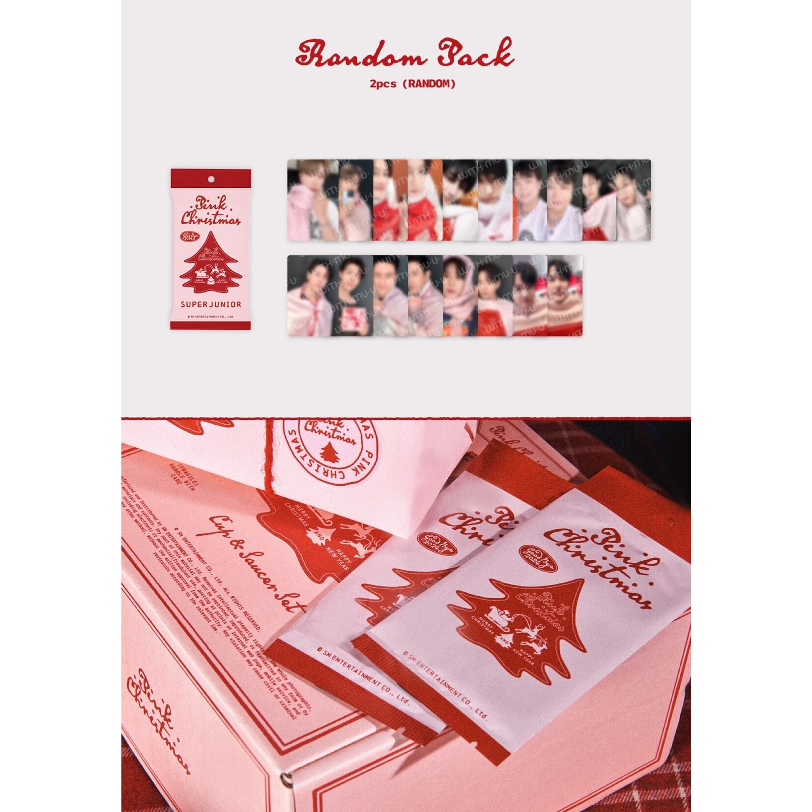 Super Junior SUPER JUNIOR - [2024 PINK CHRISTMAS] PHOTO CARD RANDOM PACK