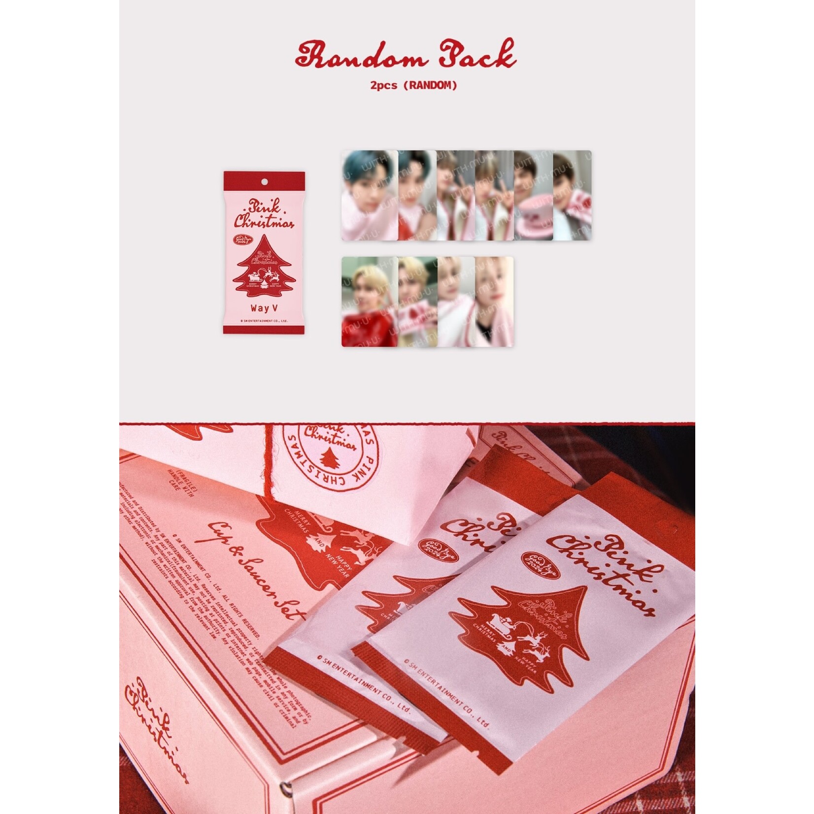 NCT WayV - [2024 PINK CHRISTMAS] PHOTO CARD RANDOM PACK