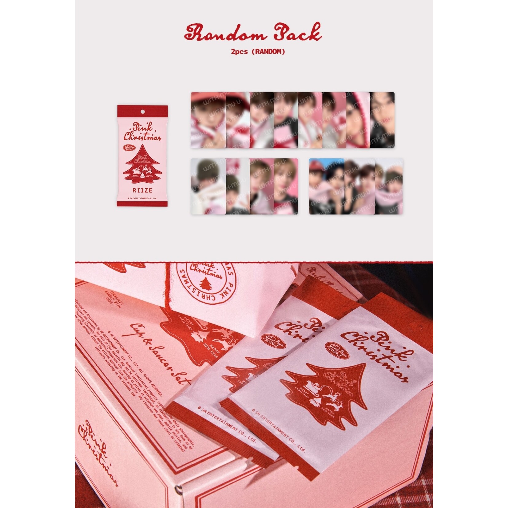 Riize RIIZE - [2024 PINK CHRISTMAS] PHOTO CARD RANDOM PACK