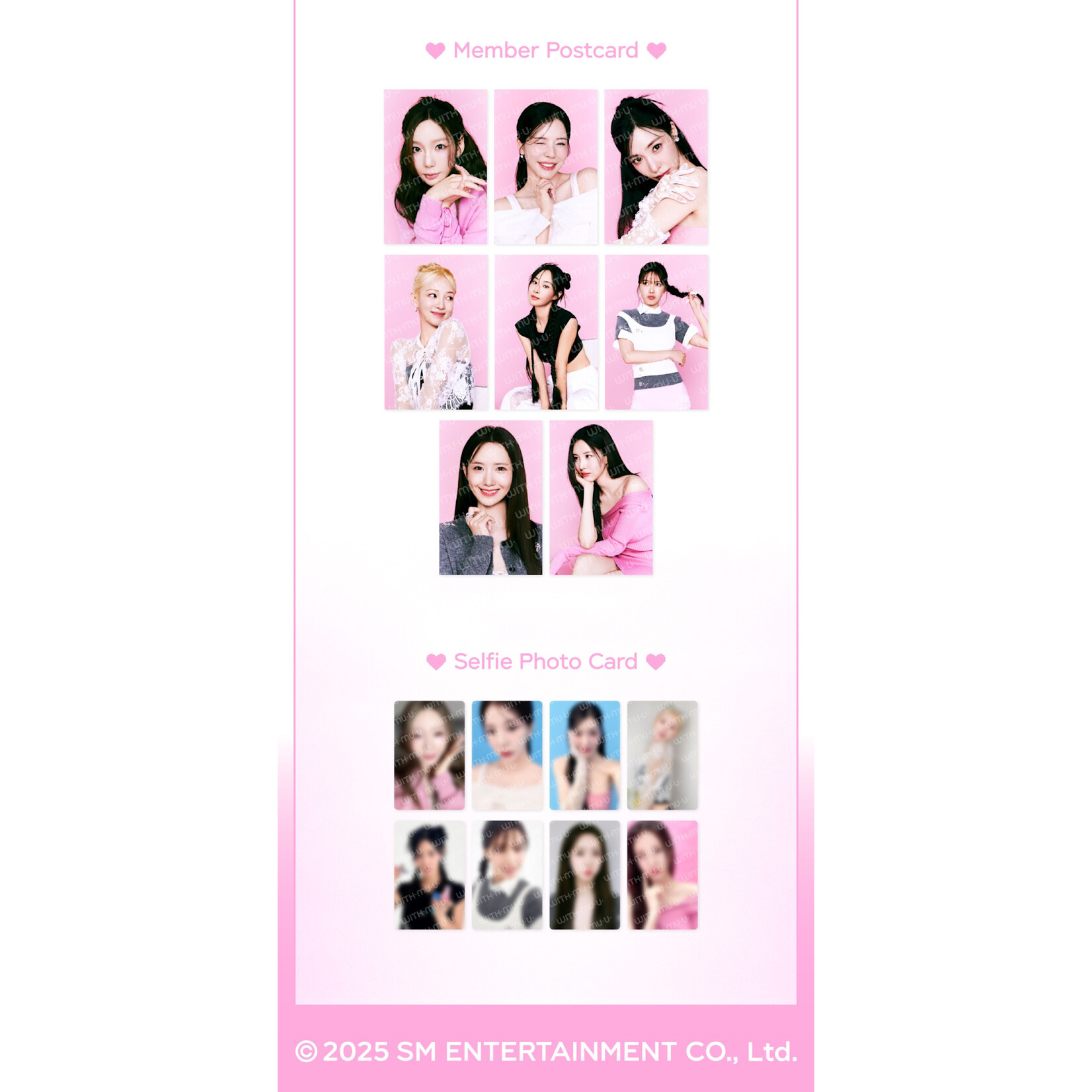 Girl's Generation SMTOWN LIVE 2025 TOUR OFFICIAL MD : GROUP PHOTO SET - SNSD