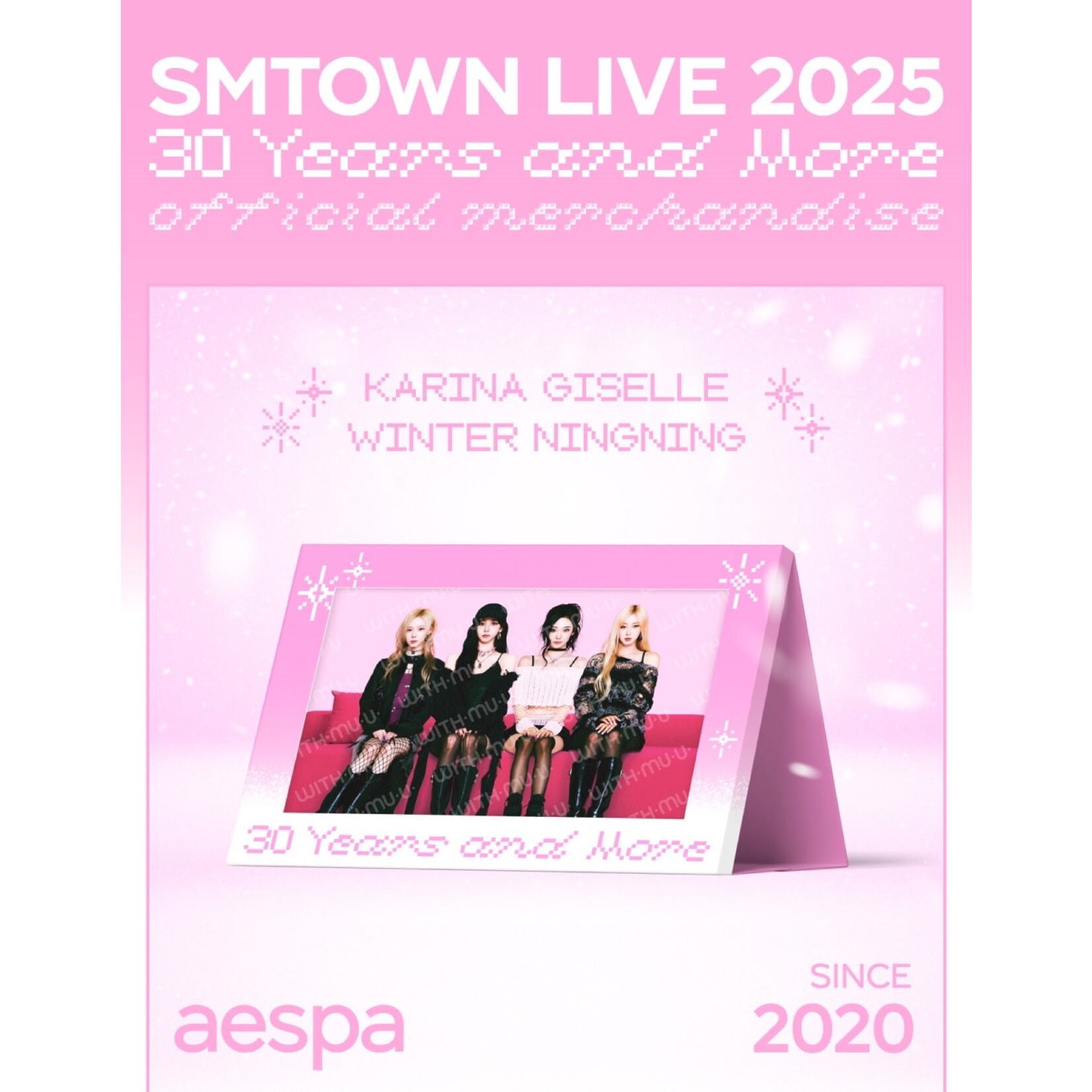 Aespa SMTOWN LIVE 2025 TOUR OFFICIAL MD : GROUP PHOTO SET - aespa