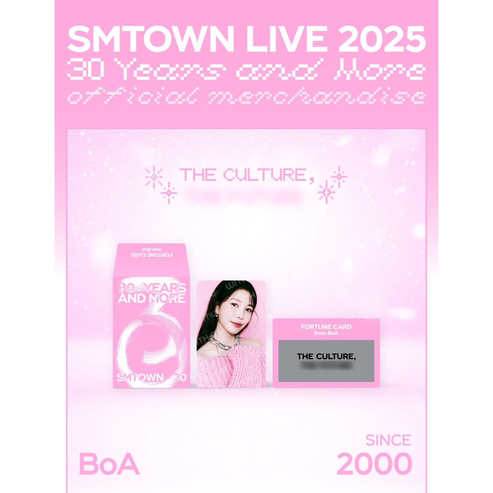 BOA SMTOWN LIVE 2025 TOUR OFFICIAL MD : FORTUNE SCRATCH - BOA