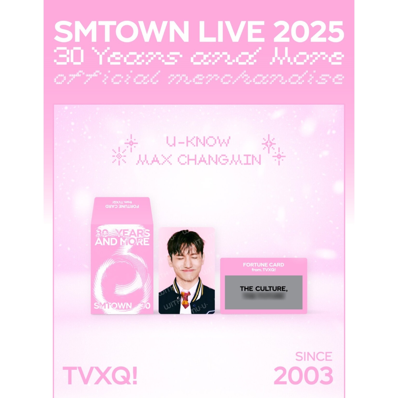 TVXQ SMTOWN LIVE 2025 TOUR OFFICIAL MD : FORTUNE SCRATCH - TVXQ!