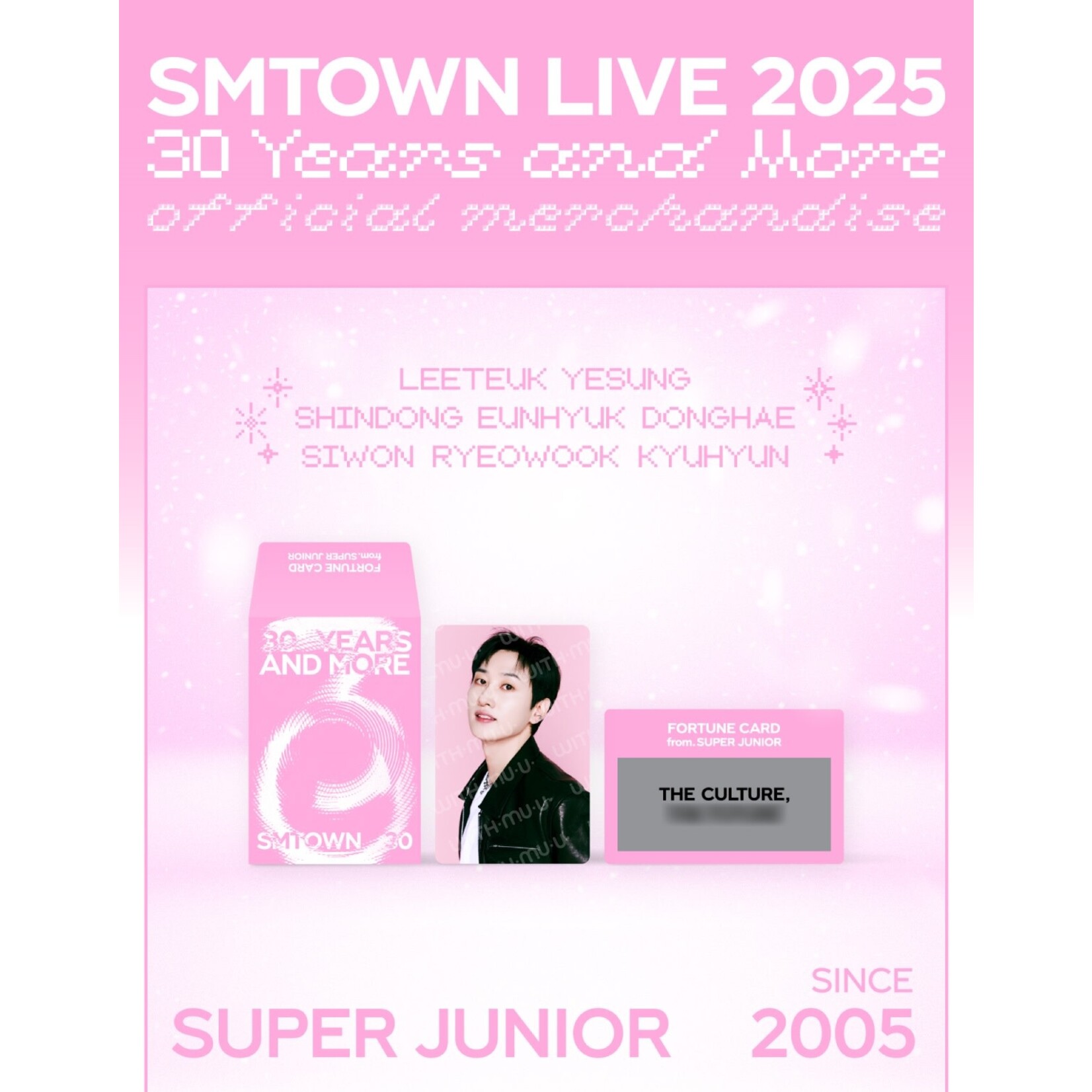SMTOWN LIVE 2025 TOUR OFFICIAL MD : FORTUNE SCRATCH - Super Junior