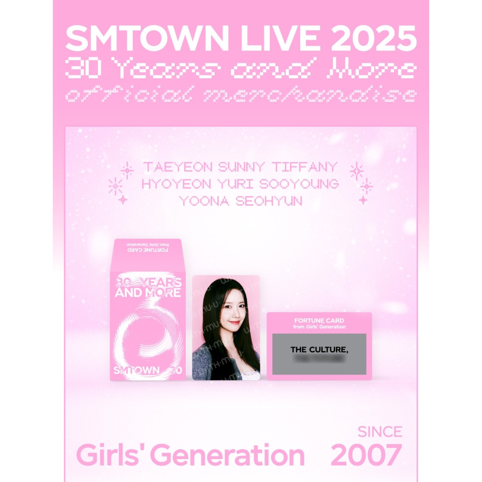 Girl's Generation SMTOWN LIVE 2025 TOUR OFFICIAL MD : FORTUNE SCRATCH - SNSD