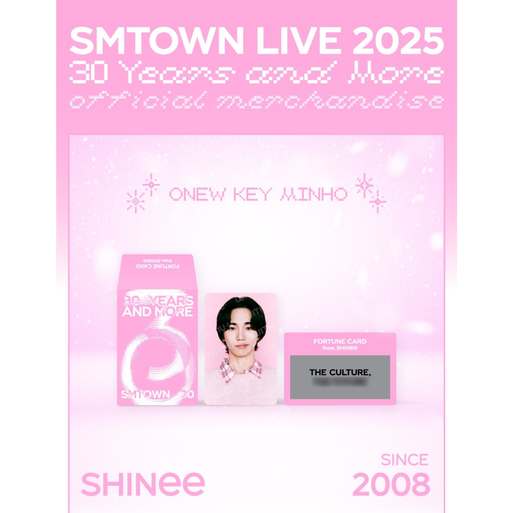 Shinee SMTOWN LIVE 2025 TOUR OFFICIAL MD : FORTUNE SCRATCH - Shinee