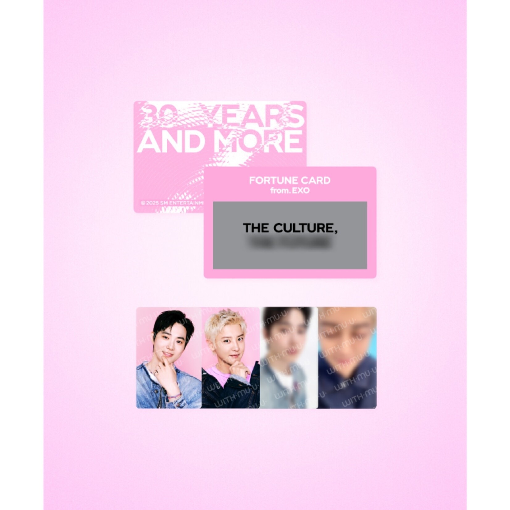 EXO SMTOWN LIVE 2025 TOUR OFFICIAL MD : FORTUNE SCRATCH - EXO