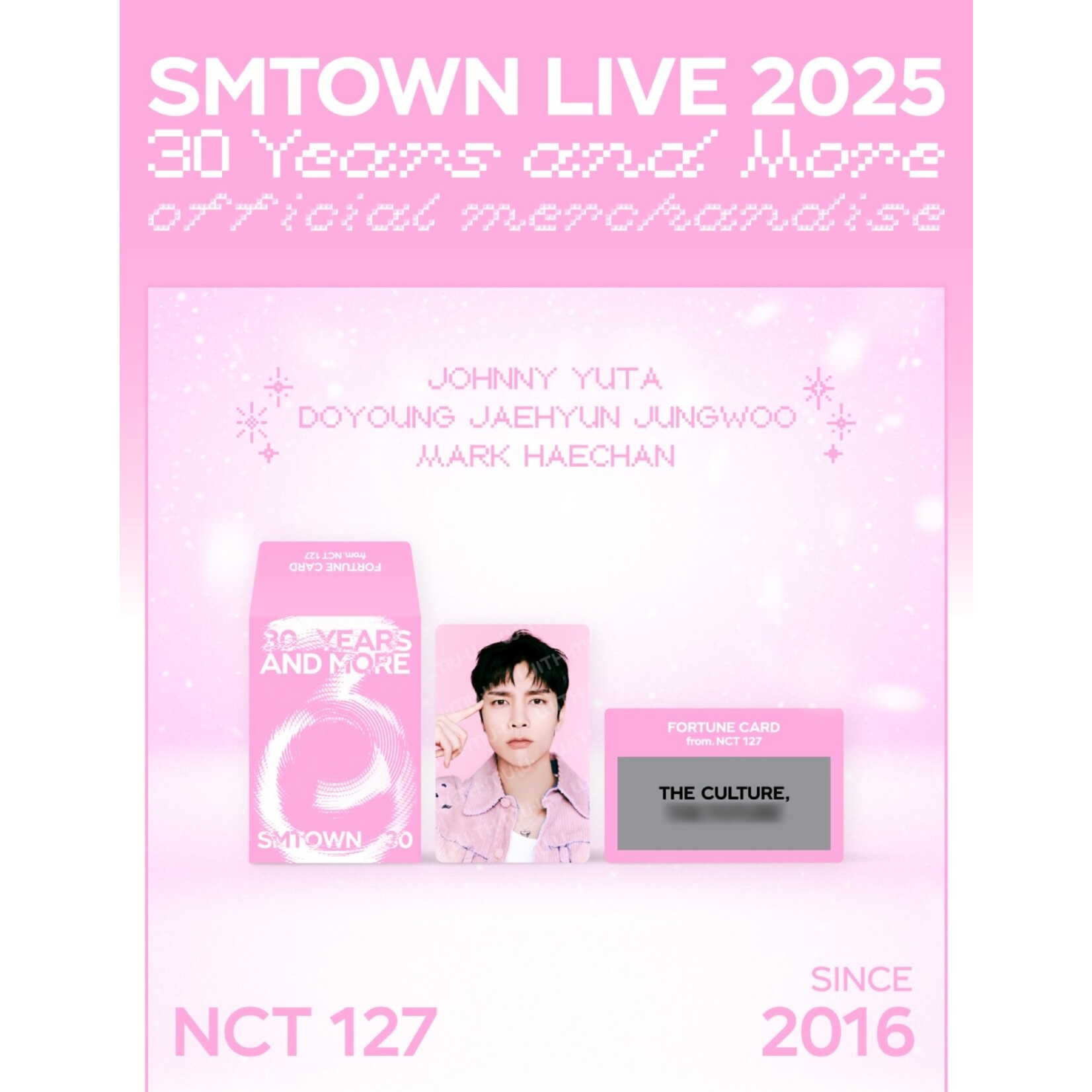 NCT SMTOWN LIVE 2025 TOUR OFFICIAL MD : FORTUNE SCRATCH - NCT 127
