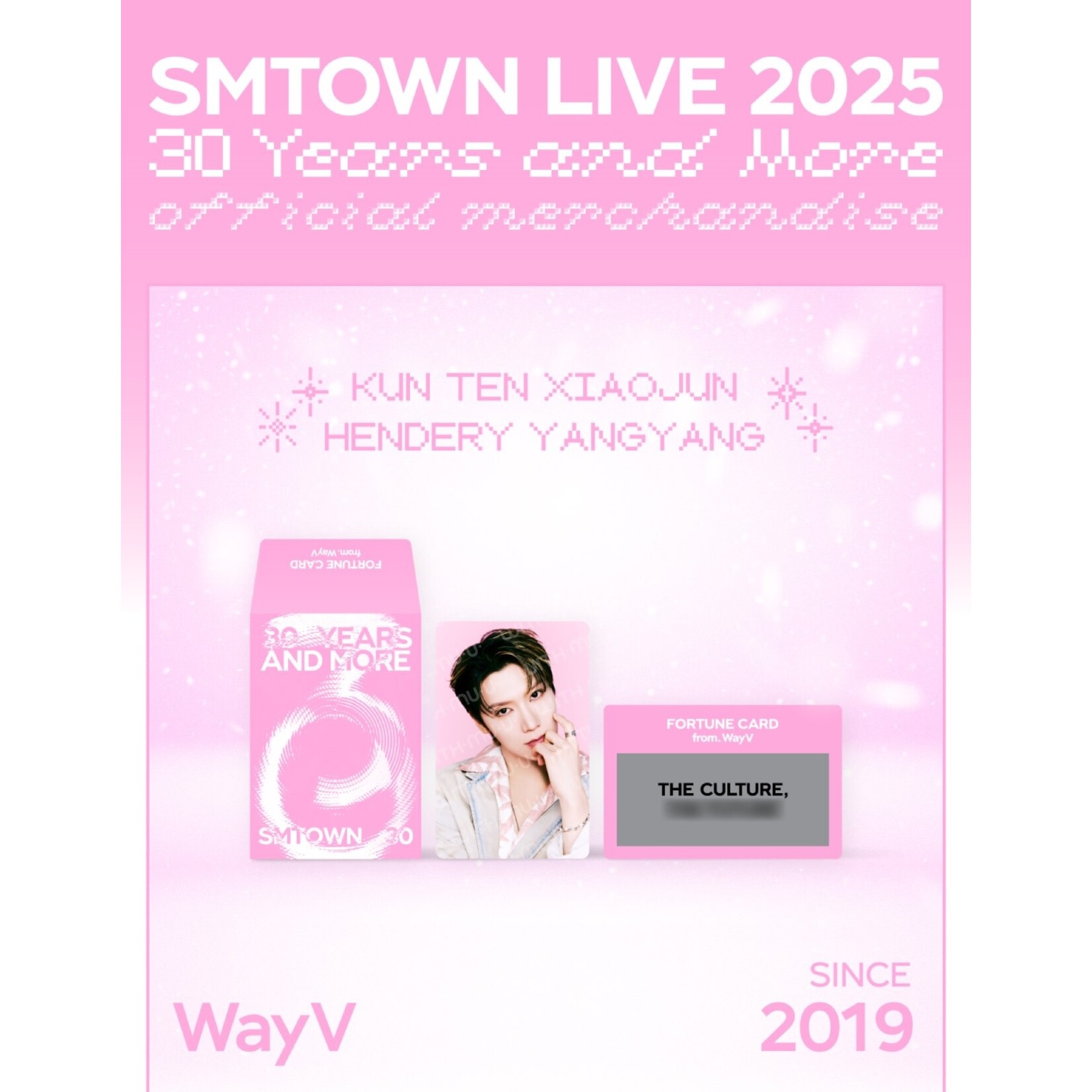 NCT SMTOWN LIVE 2025 TOUR OFFICIAL MD : FORTUNE SCRATCH - WayV