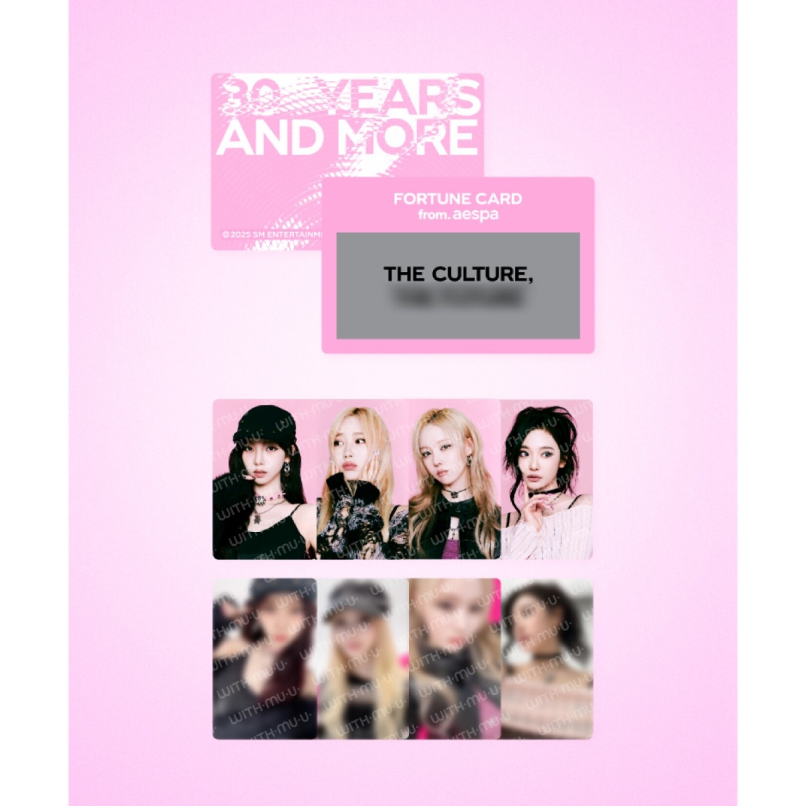Aespa SMTOWN LIVE 2025 TOUR OFFICIAL MD : FORTUNE SCRATCH - aespa
