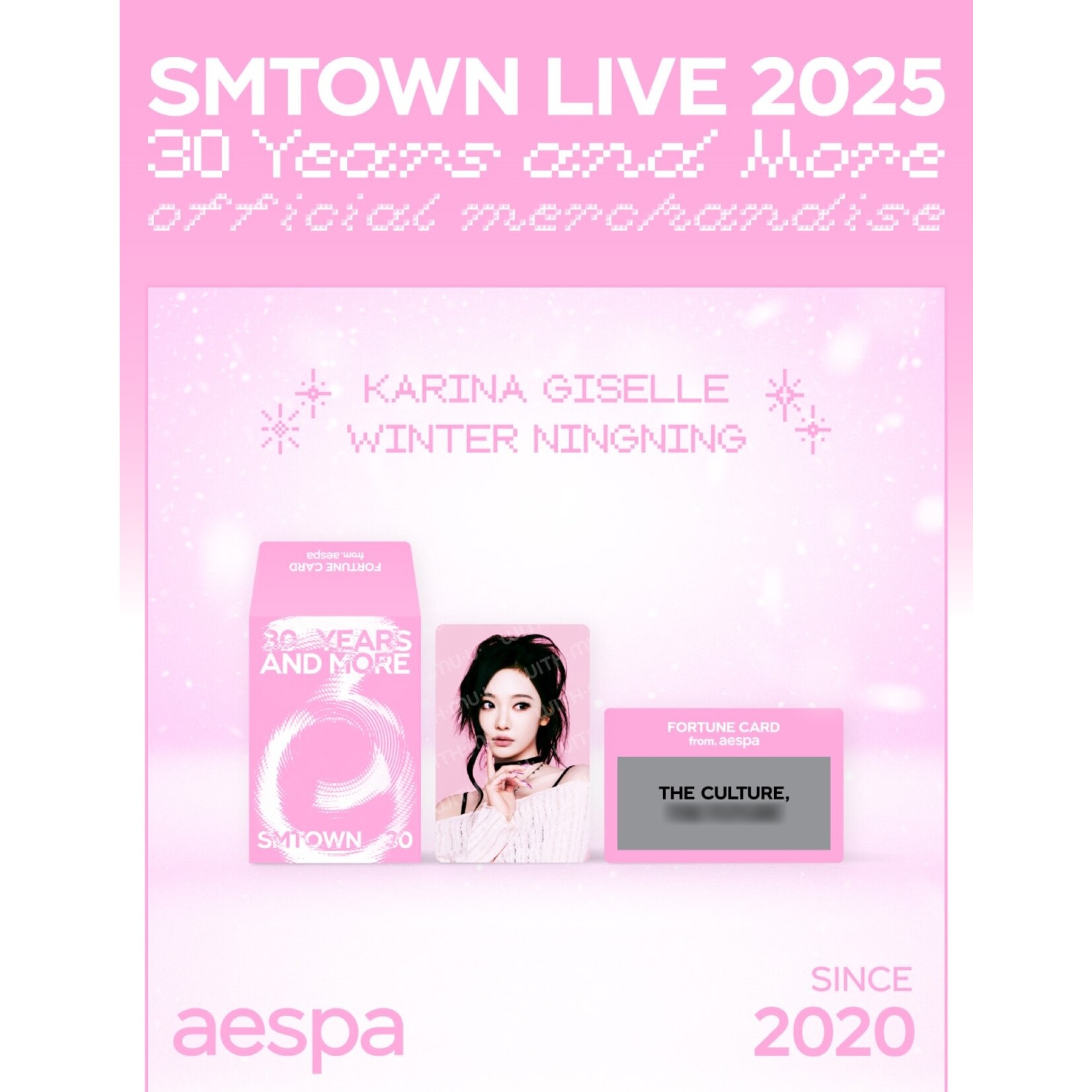 Aespa SMTOWN LIVE 2025 TOUR OFFICIAL MD : FORTUNE SCRATCH - aespa