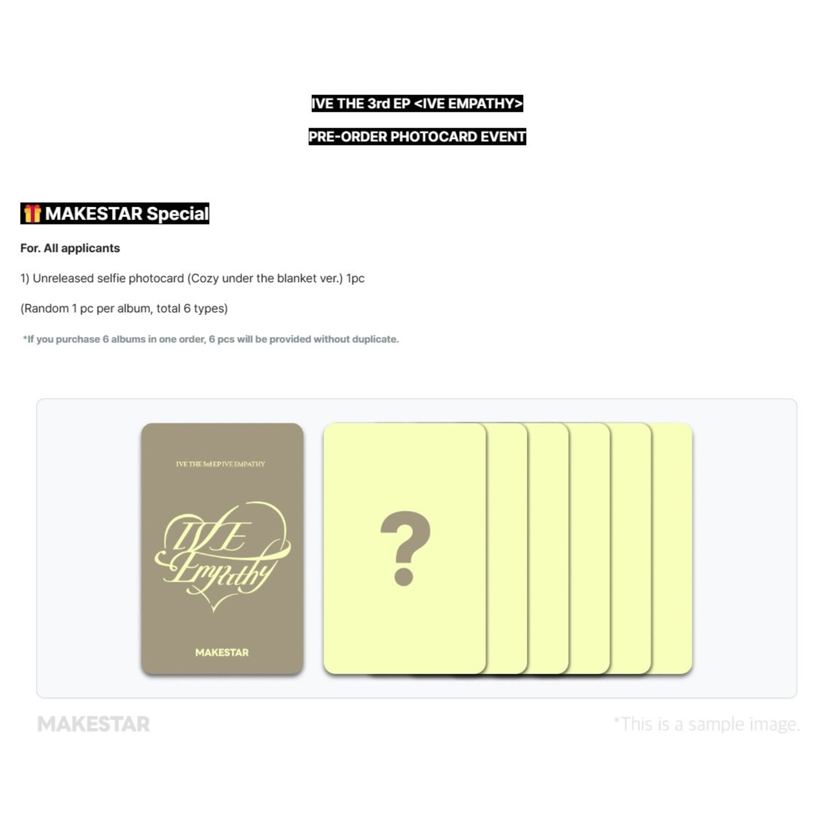 Ive IVE - THE 3rd EP [IVE EMPATHY] (Photobook ver.) + Random Photocard (MAKESTAR)