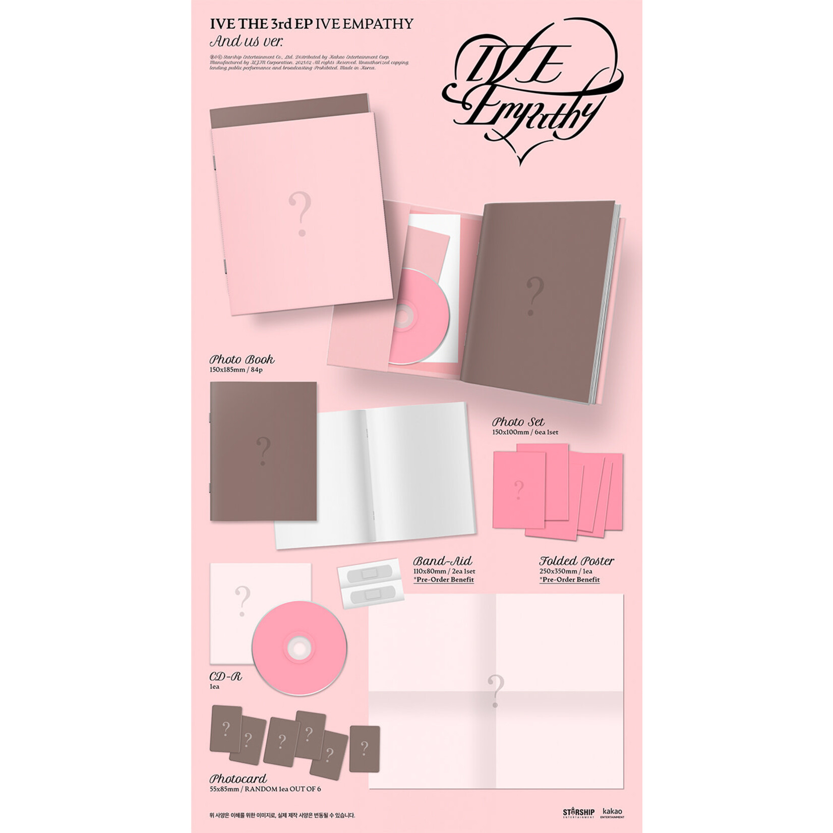 Ive IVE - THE 3rd EP [IVE EMPATHY] (Photobook ver.) + Random Photocard (MAKESTAR)