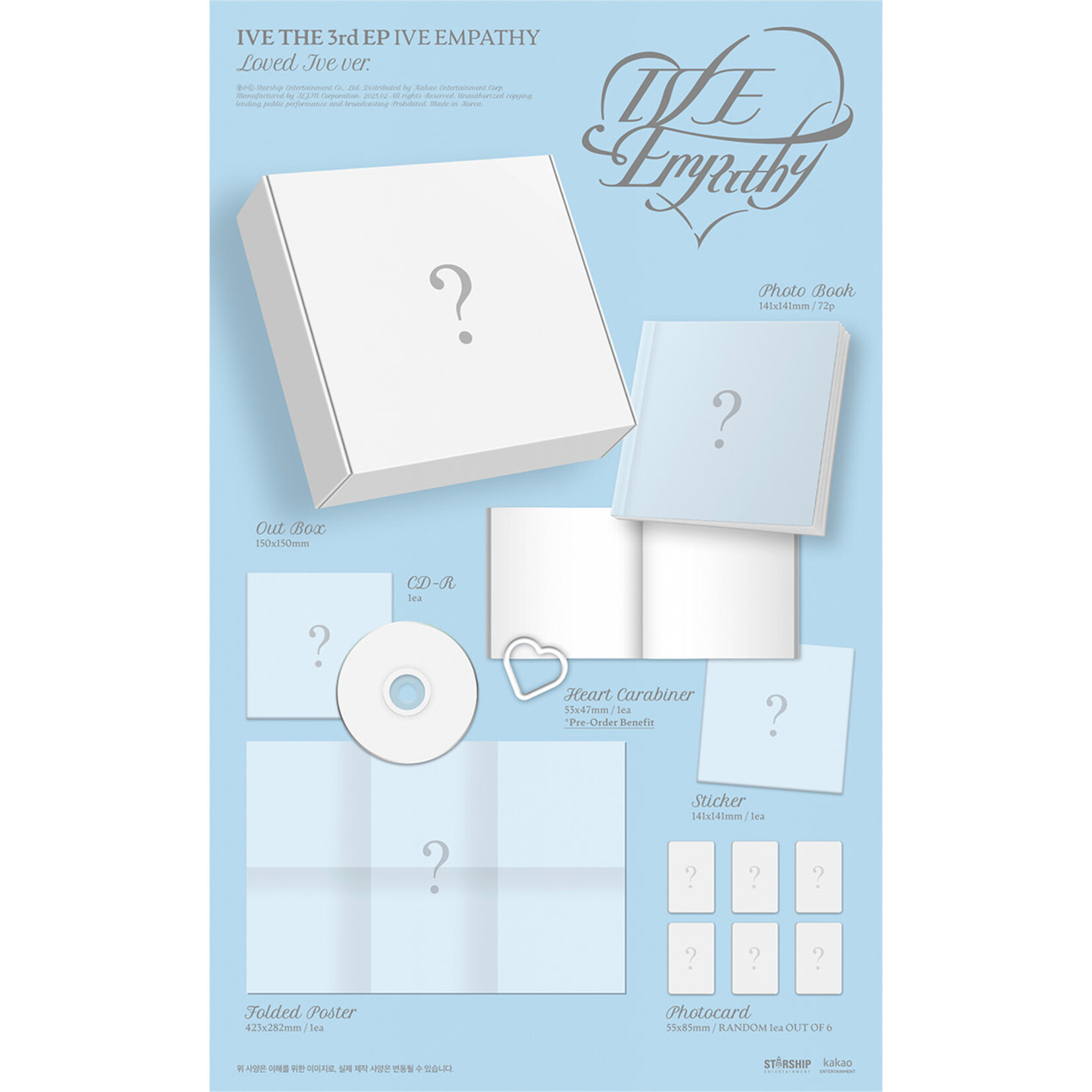Ive IVE - THE 3rd EP [IVE EMPATHY] (Photobook ver.) + Random Photocard (MAKESTAR)