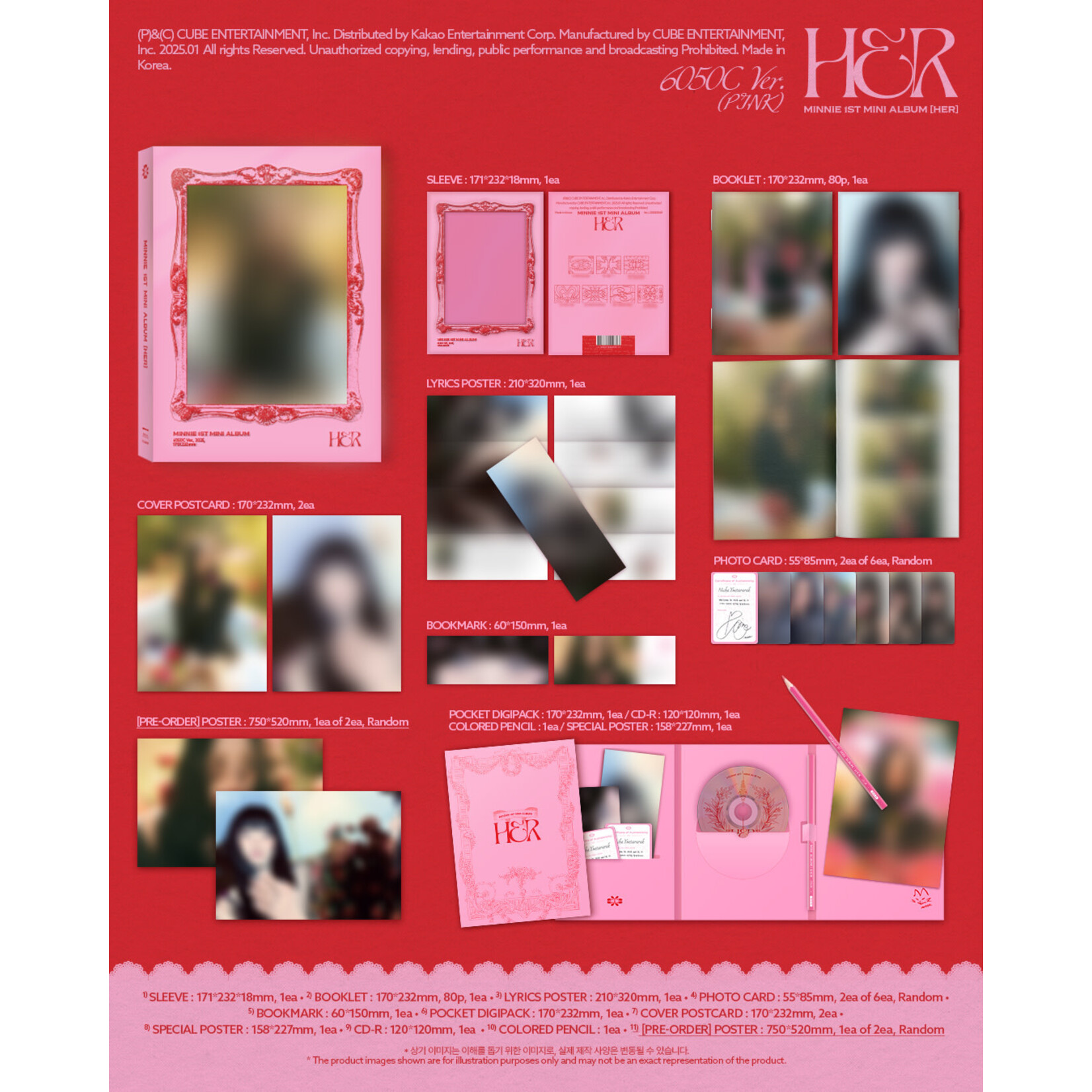 i-dle* MINNIE 1st Mini Album [HER] (Photobook Ver.) + interAsia Exclusive Photocard