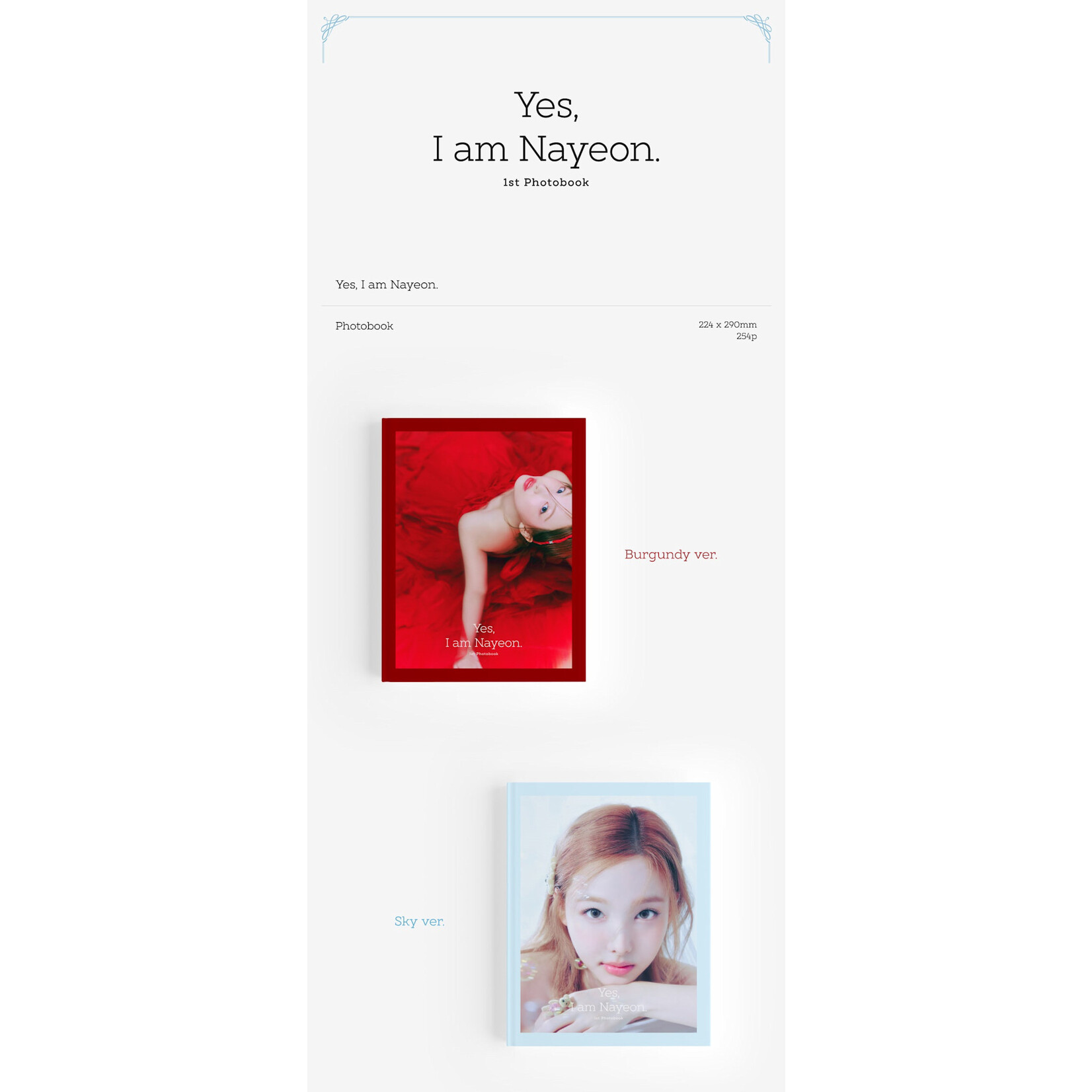Twice NAYEON (TWICE) - Photobook Yes, I am Nayeon. + Random Photocard (JYP SHOP)