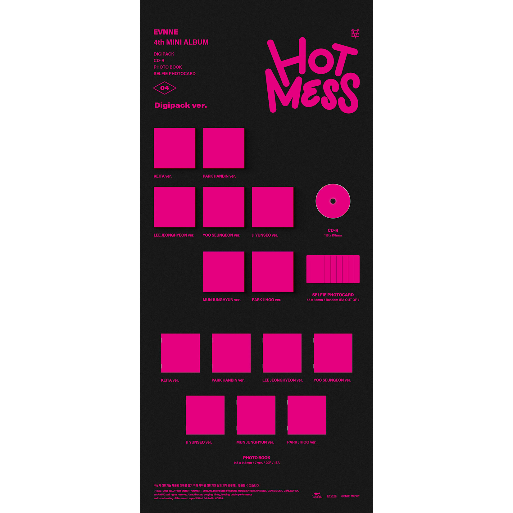 EVNNE EVNNE - 4th Mini Album [HOT MESS] (Digipack Ver.)