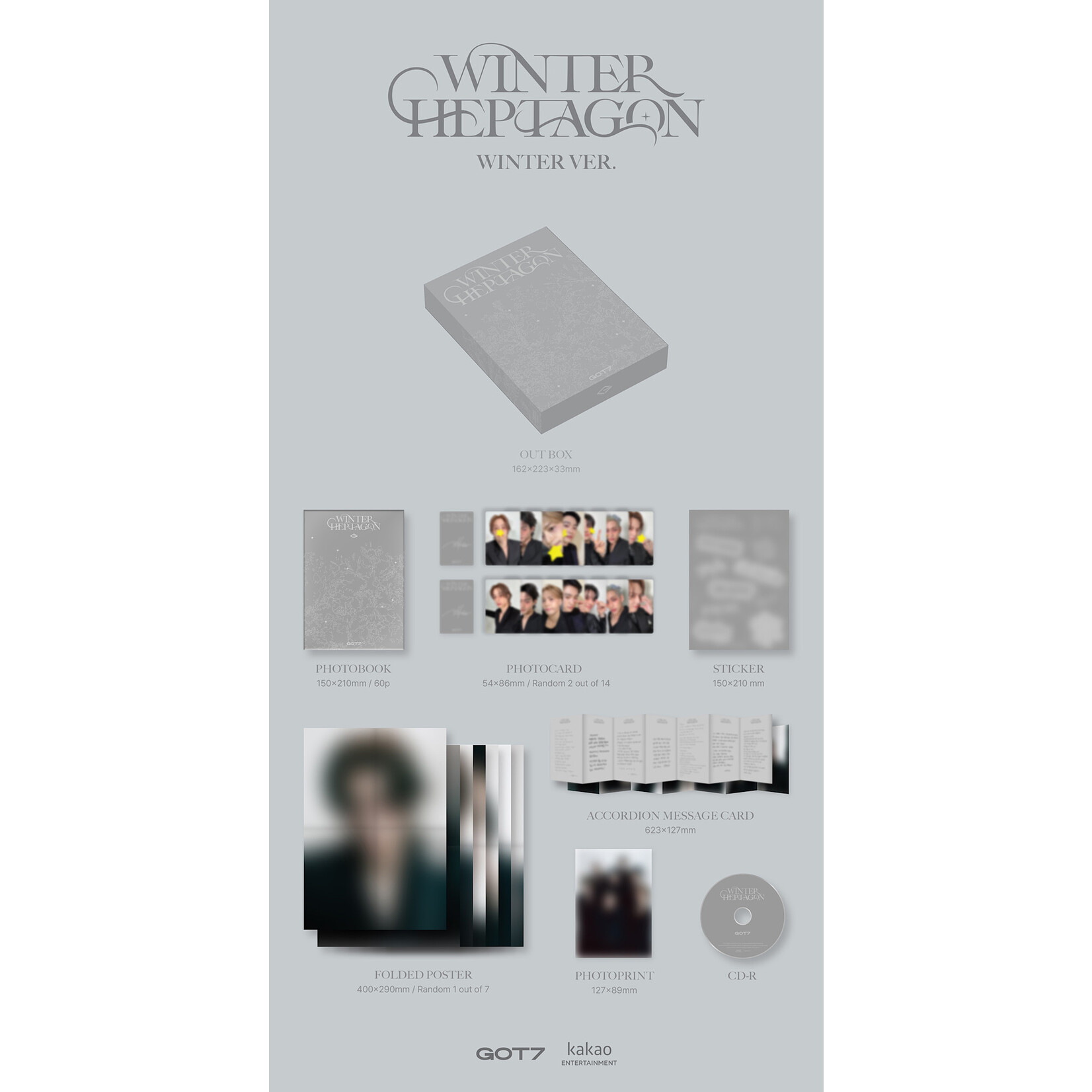 GOT7 GOT7 - MINI ALBUM [WINTER HEPTAGON] (Photobook ver.)