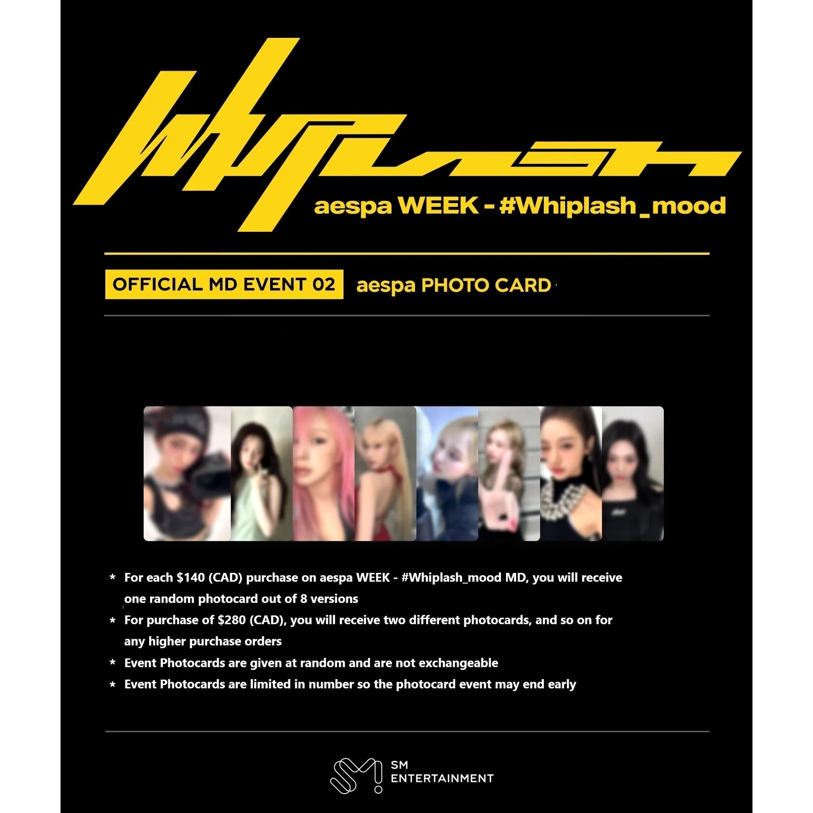 Aespa aespa WEEK - #Whiplash_mood - RANDOM TRADING CARD
