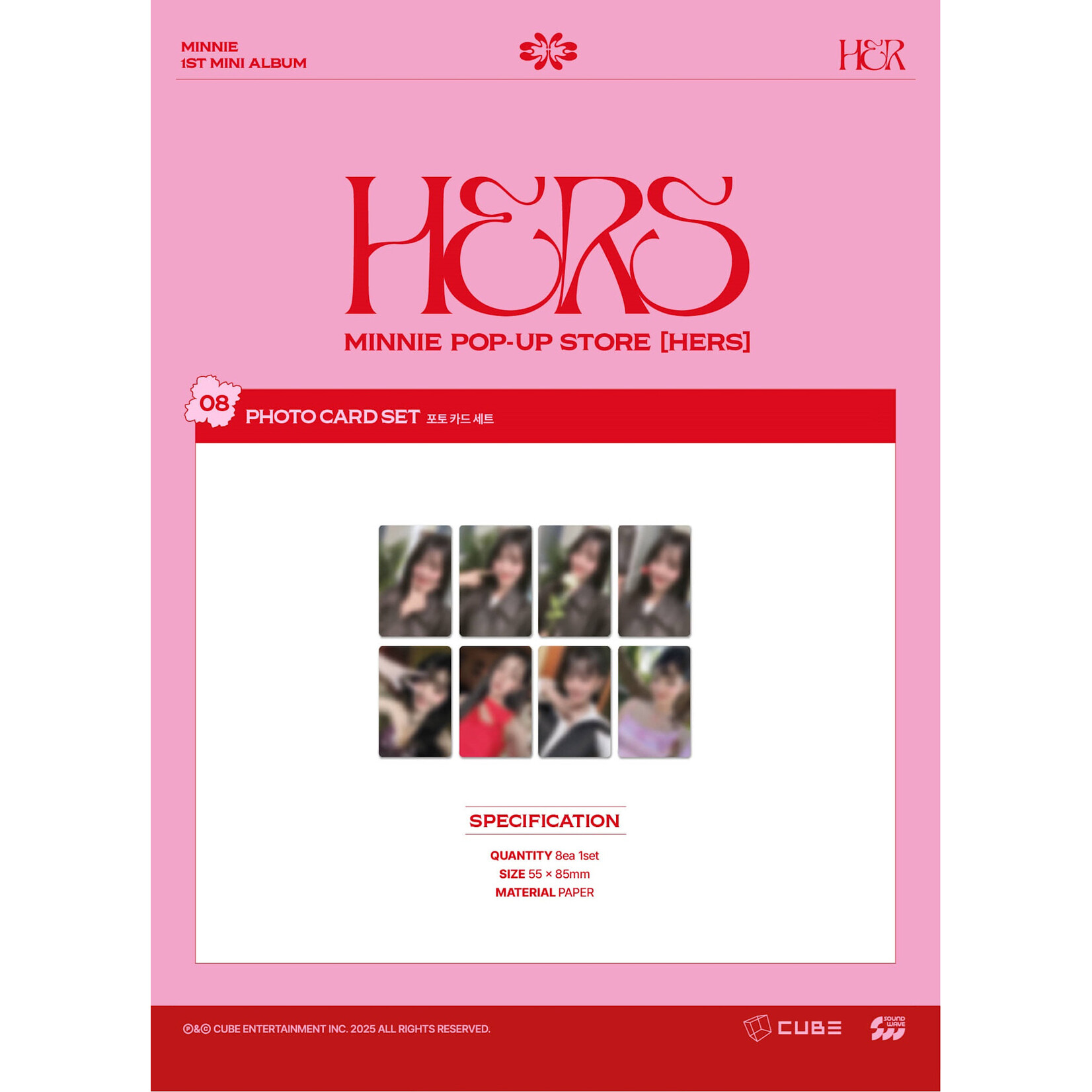 i-dle* MINNIE ((G)I-DLE) - 'POP-UP STORE [HERS] MD' PHOTOCARD SET