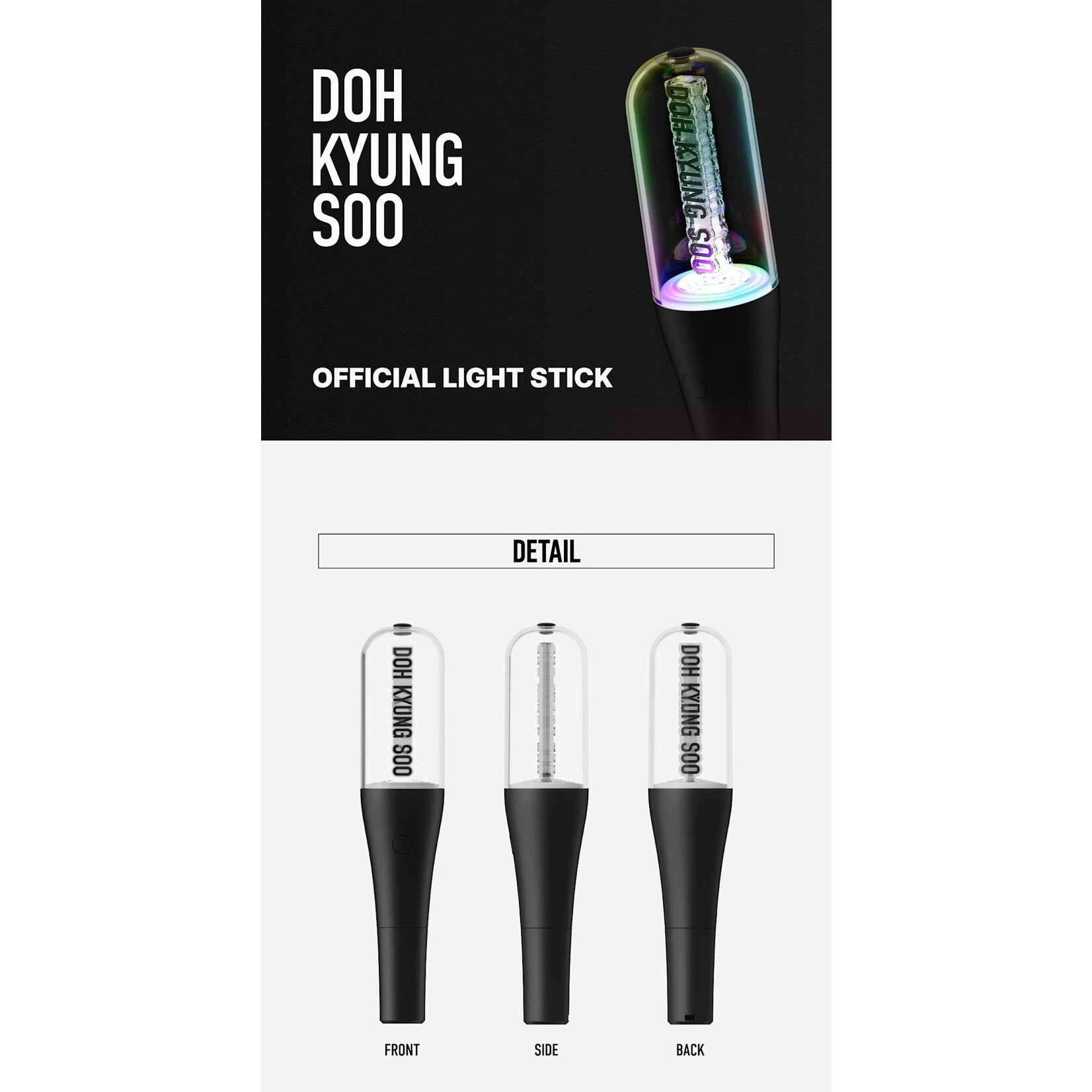 EXO DOH KYUNG SOO - 'POP-UP STORE [ZZirang-e & Charles] MD' OFFICIAL LIGHT STICK