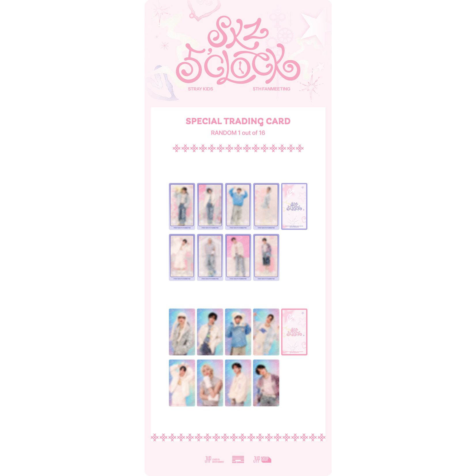 Stray Kids Stray Kids - 'SKZ 5'CLOCK' SPECIAL TRADING CARD