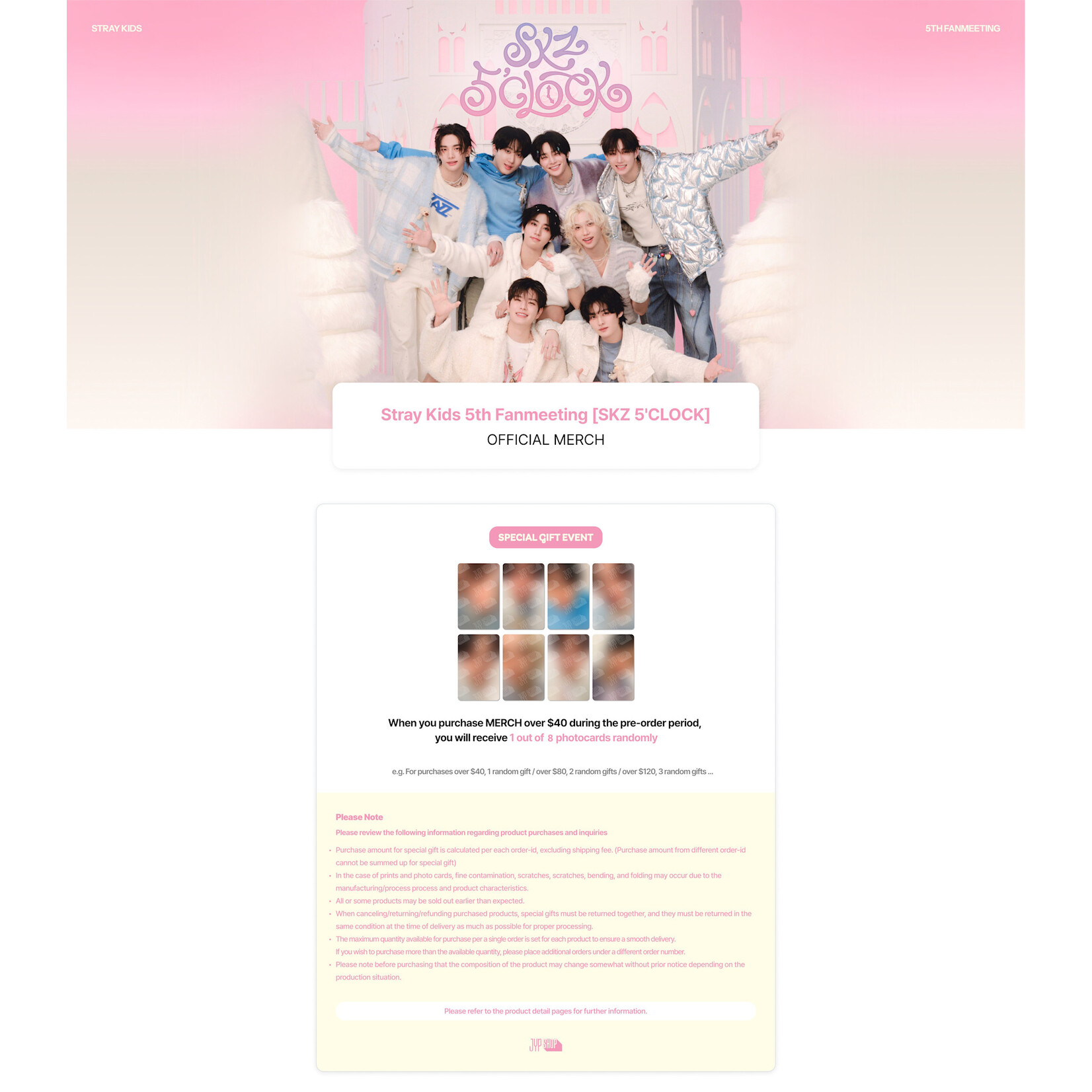 Stray Kids Stray Kids - 'SKZ 5'CLOCK' SECRET ACRYLIC STAND