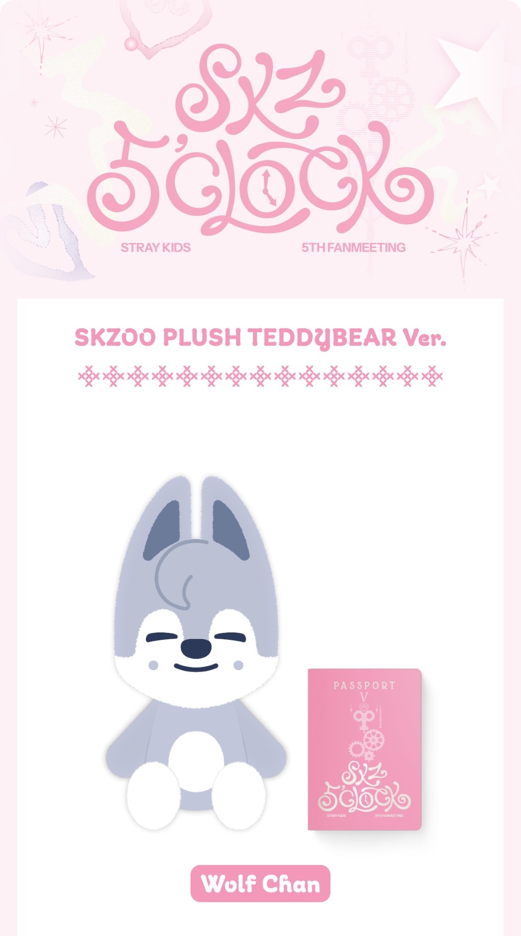 StrayKids 5CLOCK SKZOOTEDDYBEARクォッカリービット Stray Kids - 5th Fanmeeting [SKZ 5'CLOCK] : SKZOO PLUSH