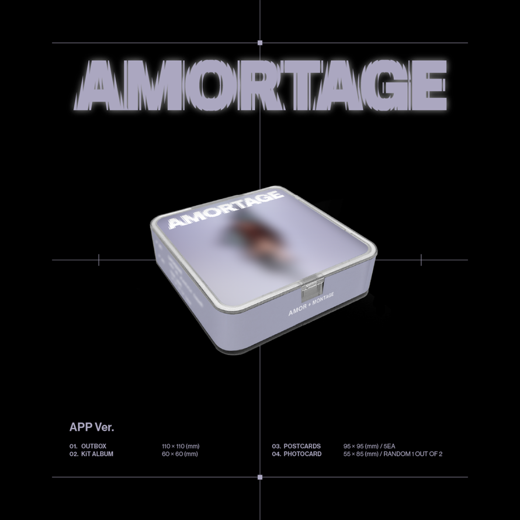 BlackPink JISOO - Mini Album [AMORTAGE] (APP Ver)