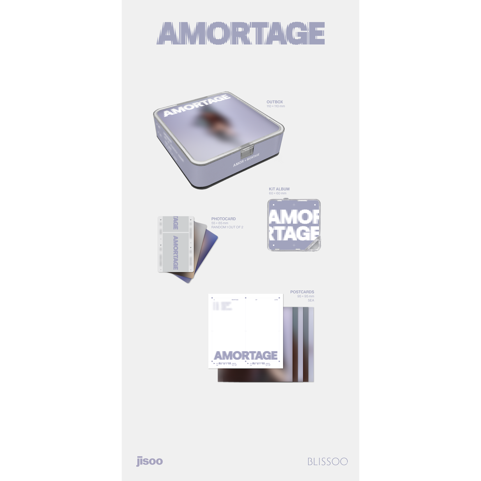 BlackPink JISOO - Mini Album [AMORTAGE] (APP Ver)