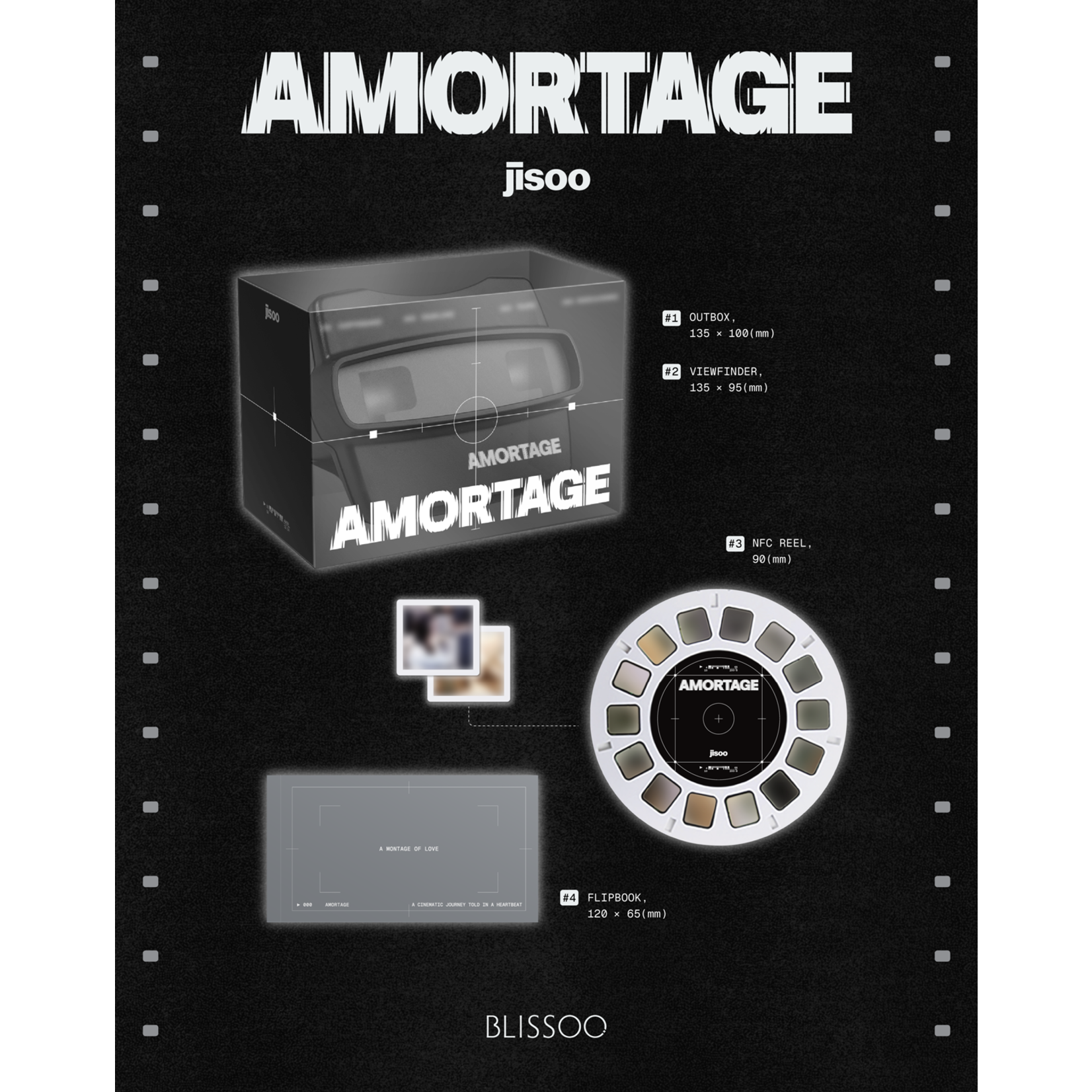 BlackPink JISOO - Mini Album [AMORTAGE] (REELS Ver)