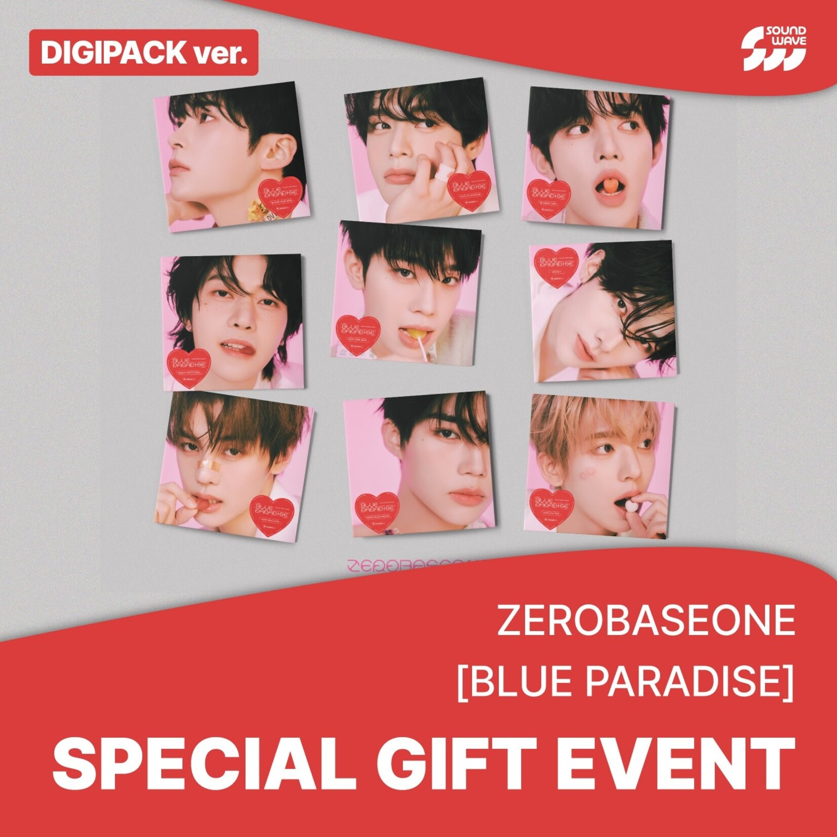 ZeroBaseOne ZEROBASEONE - The 5th Mini Album [BLUE PARADISE] (Digipack Ver.) + Random Photocard (SW)