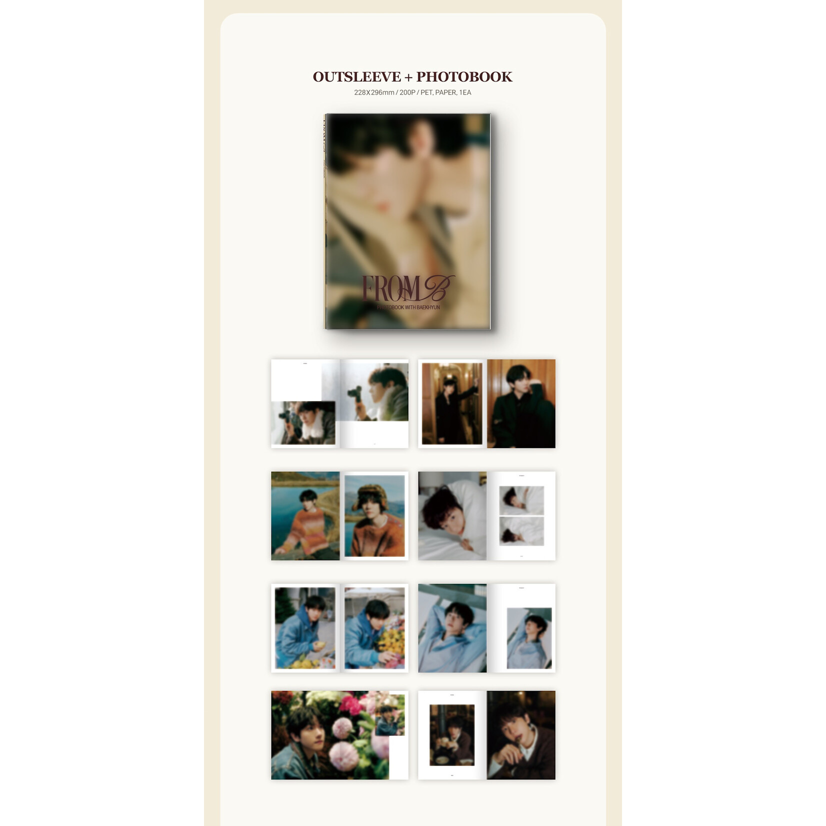 EXO BAEK HYUN - PHOTOBOOK [FROM B] (A ver.)