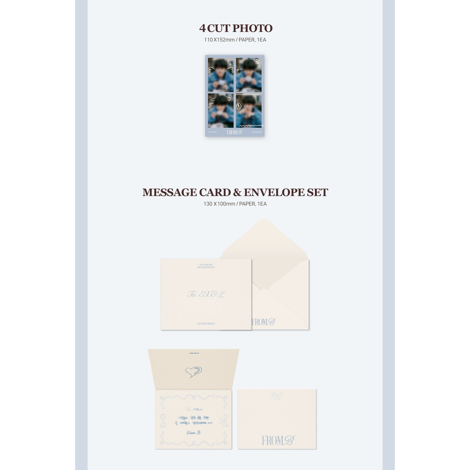 EXO BAEK HYUN - PHOTOBOOK [FROM B] (B ver.)