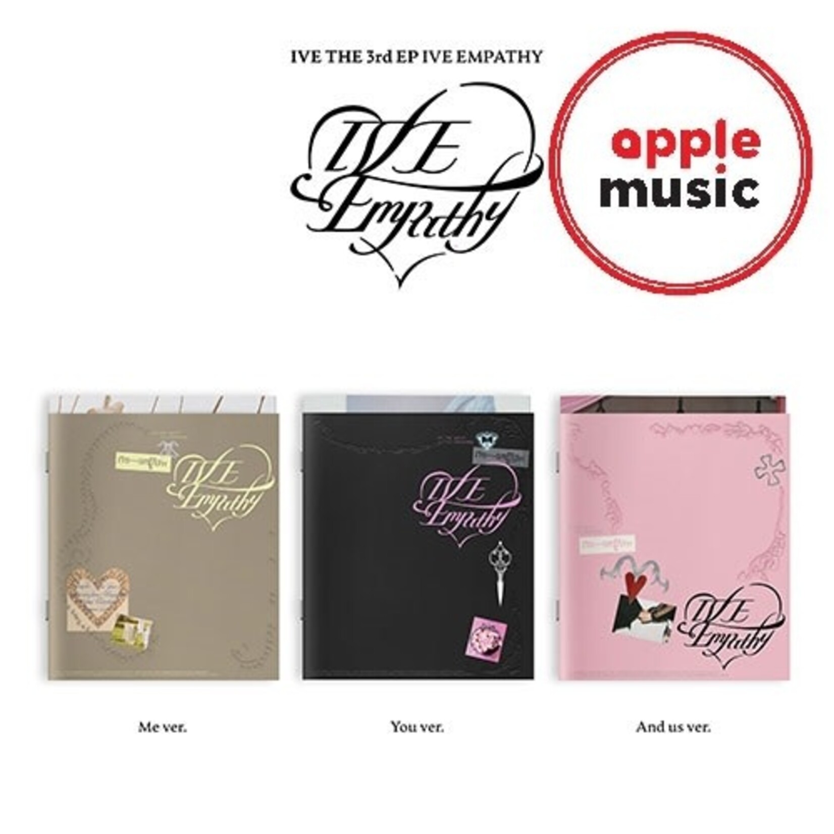 Ive IVE - THE 3rd EP [IVE EMPATHY] (3types Random ver.) + Random Photocard (APPLE MUSIC)