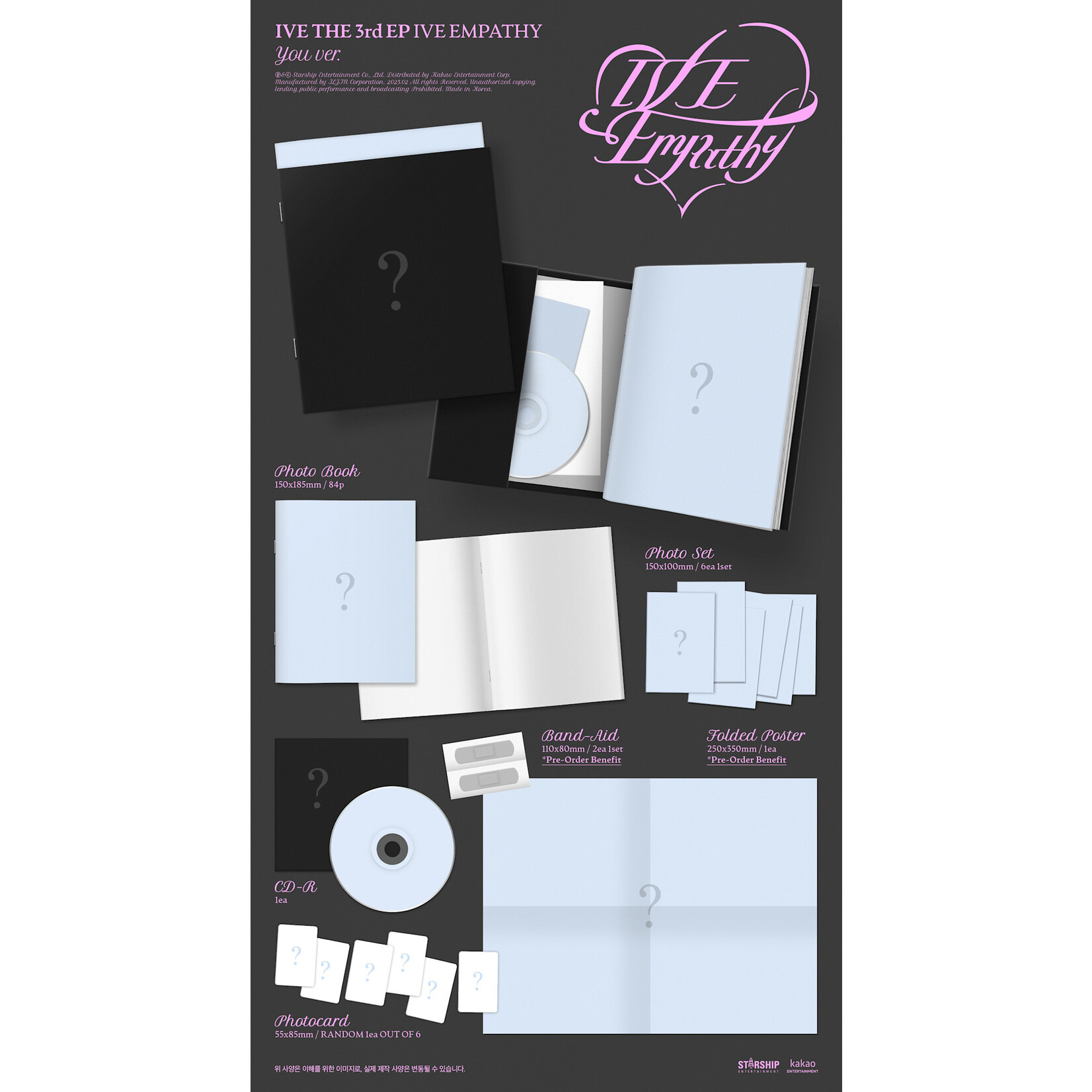Ive IVE - THE 3rd EP [IVE EMPATHY] (3types Random ver.) + Random Photocard (APPLE MUSIC)