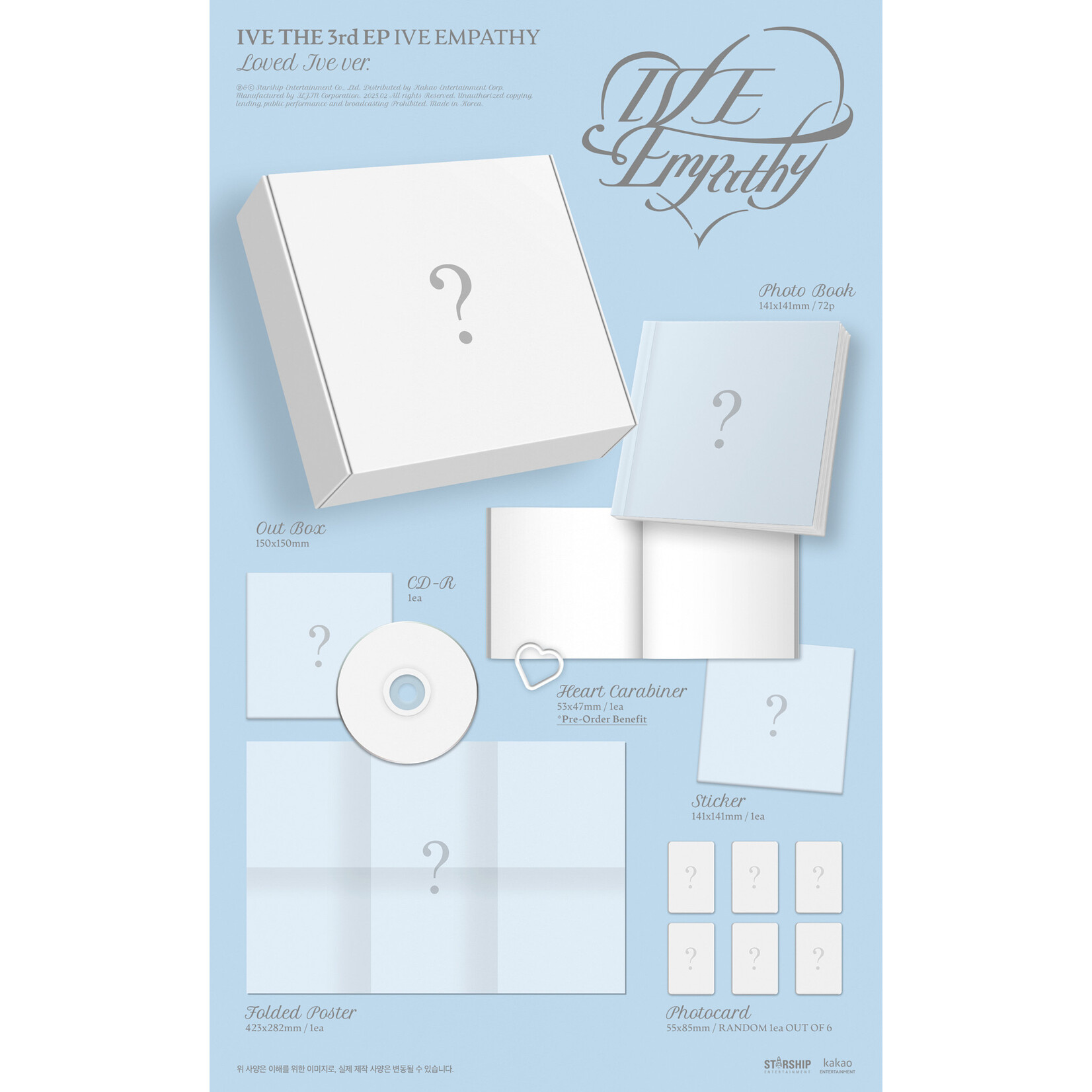 Ive IVE - THE 3rd EP [IVE EMPATHY] (4types Random ver.) + Random Photocard (SW)