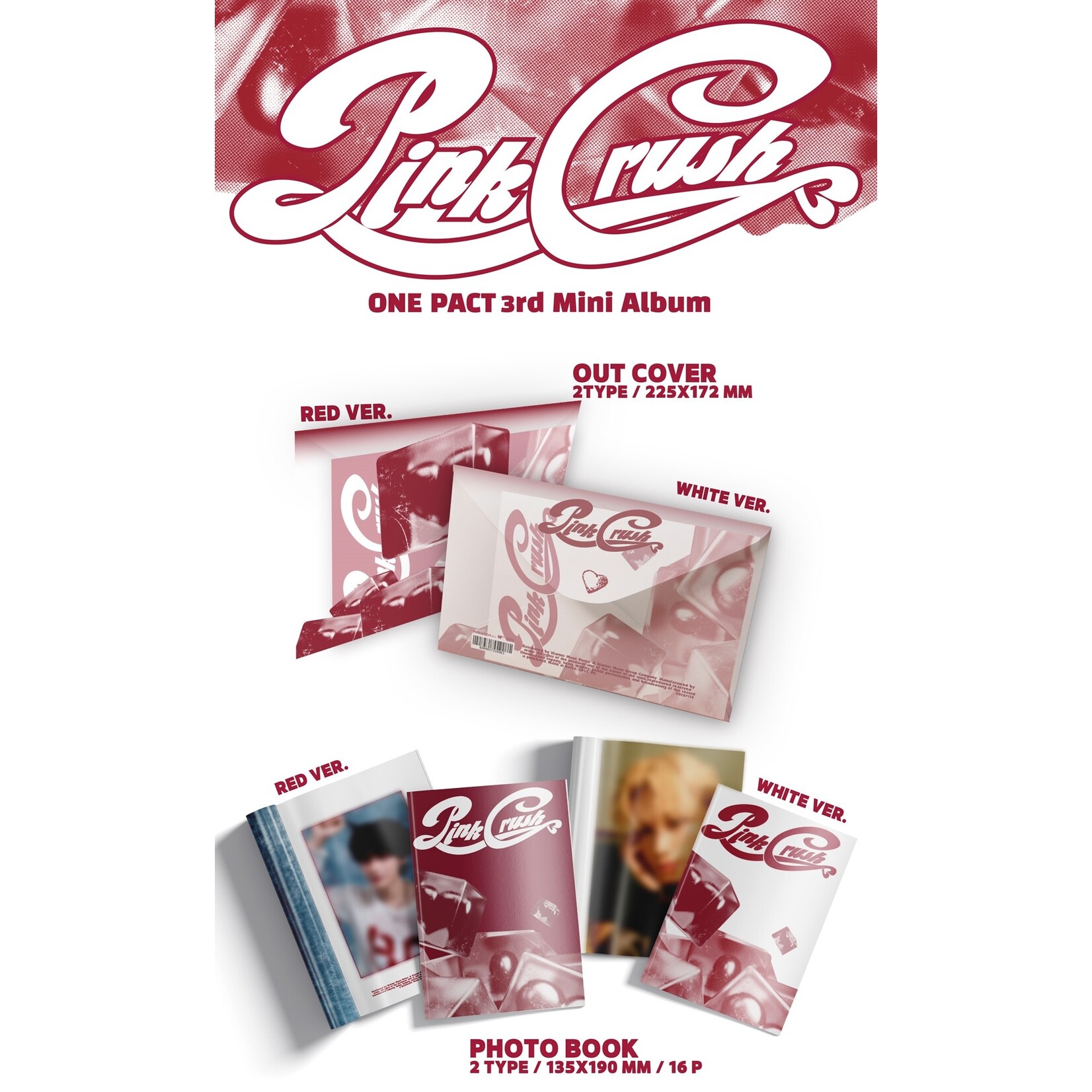 One Pact ONE PACT - 3RD MINI ALBUM [PINK CRUSH] (Photobook Ver)
