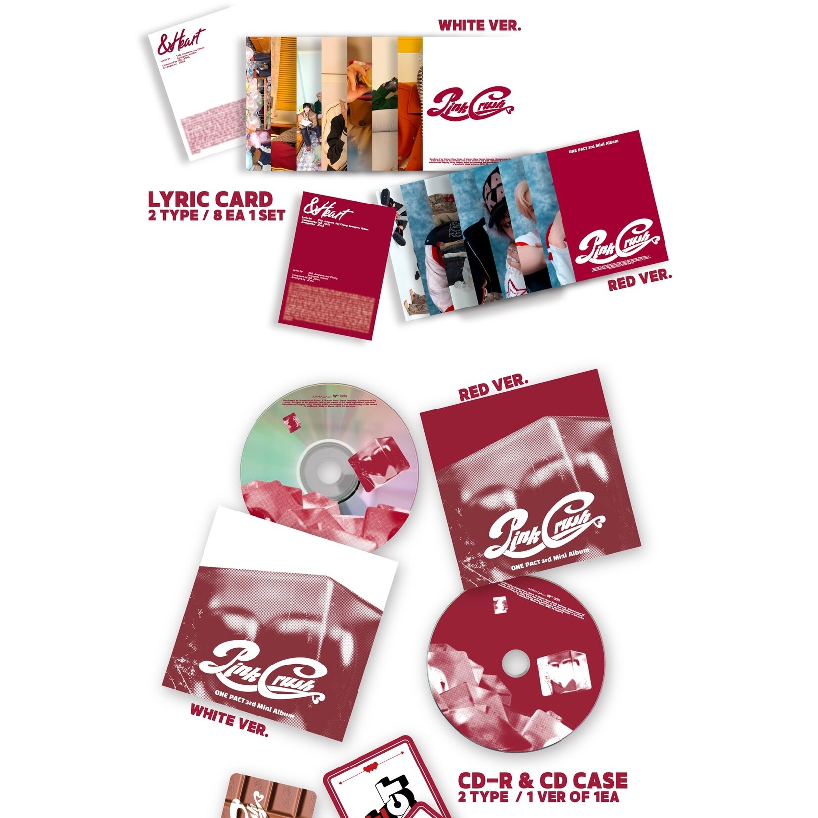 One Pact ONE PACT - 3RD MINI ALBUM [PINK CRUSH] (Photobook Ver)