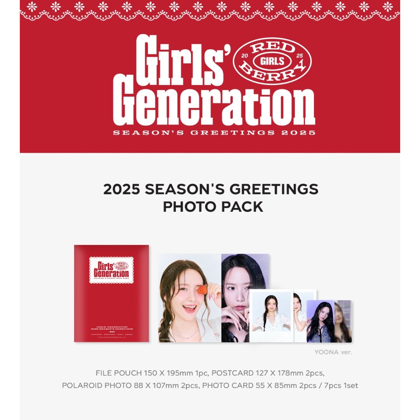 Girl's Generation Girl's Generation - 2025 SM ARTIST SEASON’S GREETINGS OFFICIAL MD : PHOTO PACK